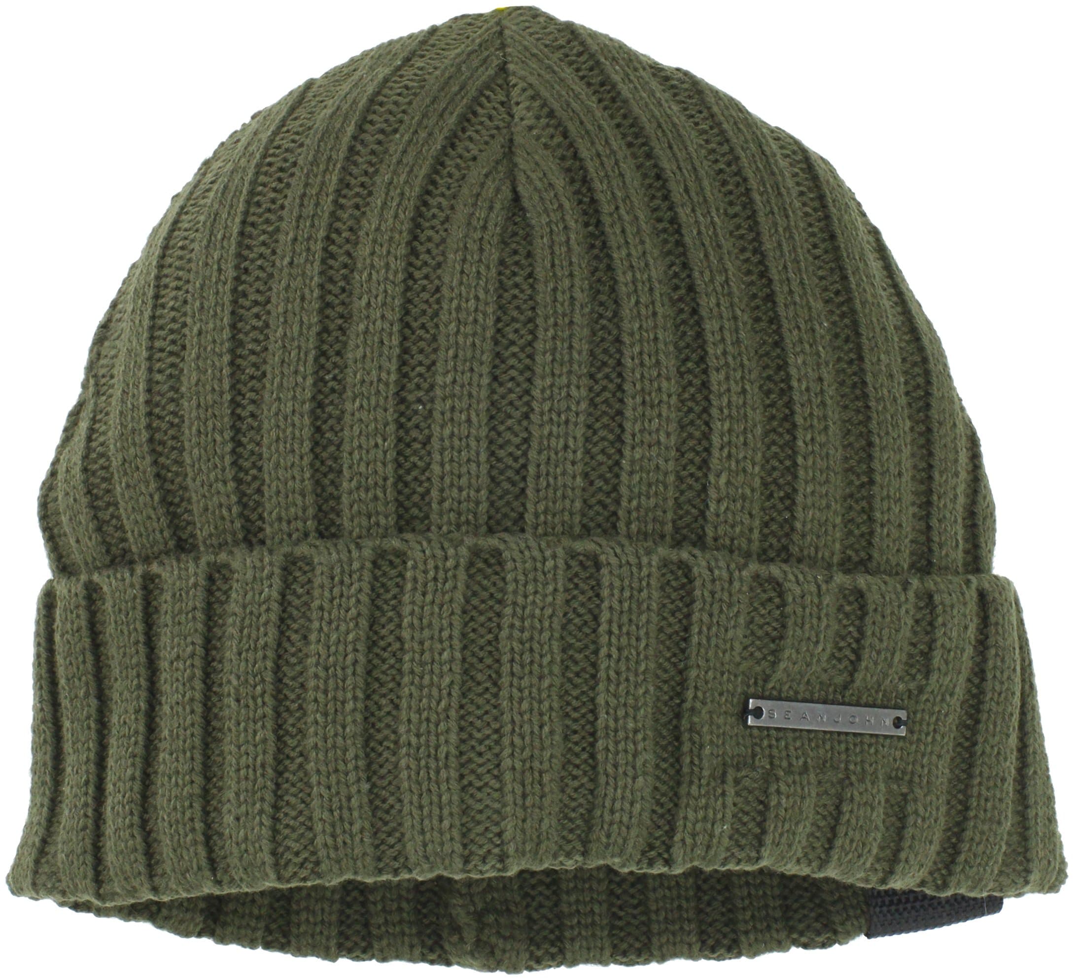 Sean John Men's Rib Knit Cuff Beanie