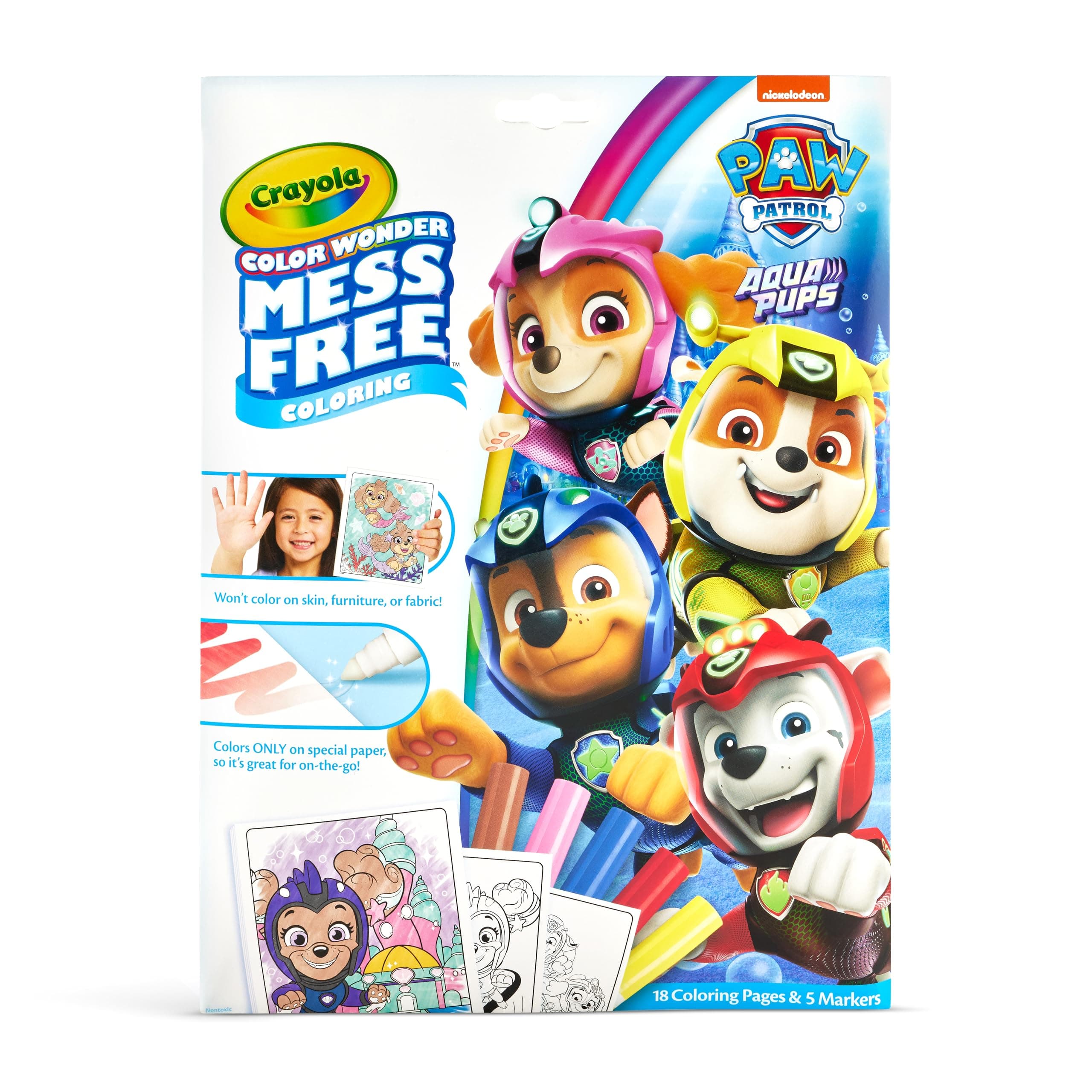 Crayola colour wonder mess colouring set PAW PATROL