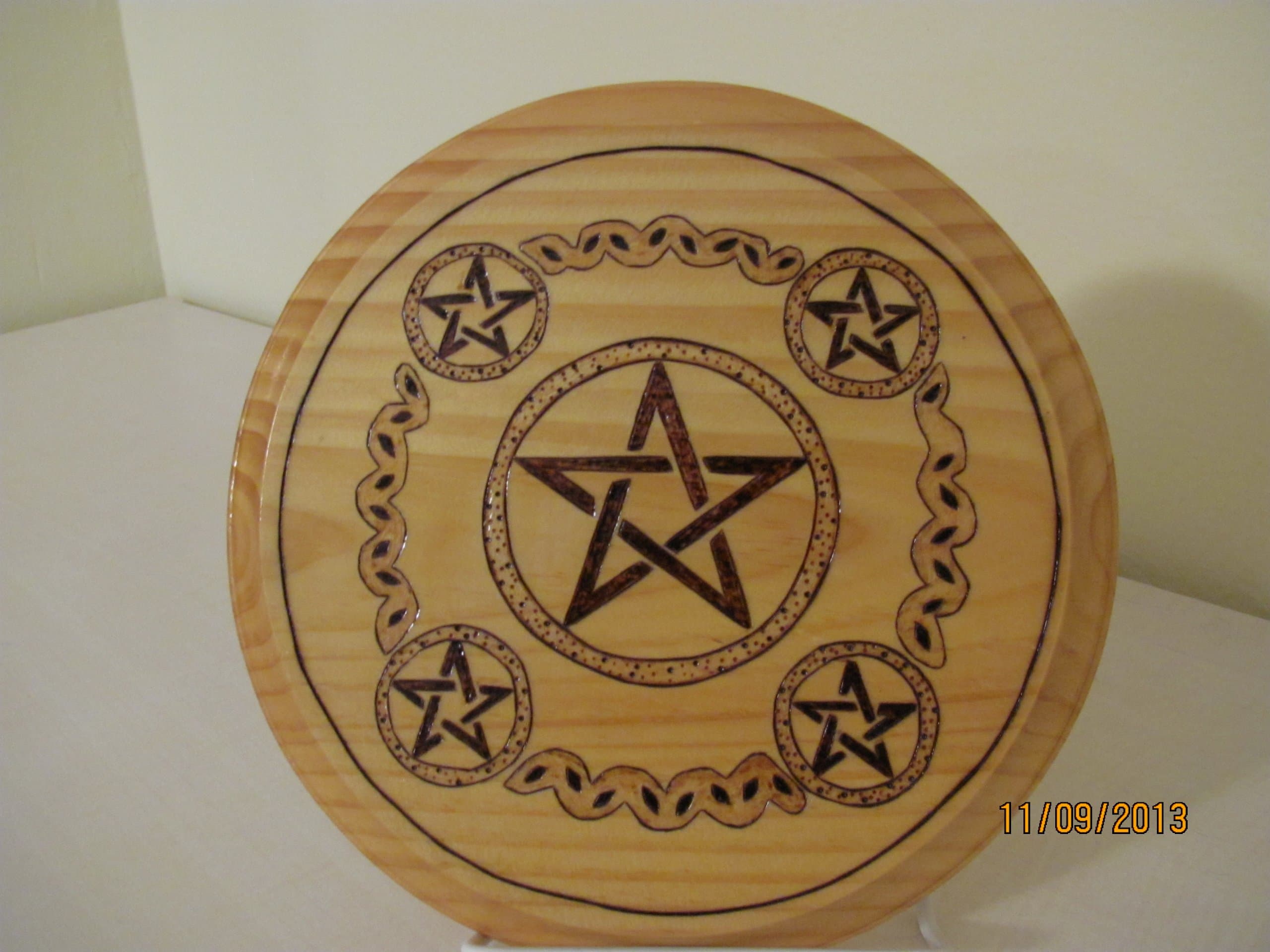 Five Pentagram Altar Tile