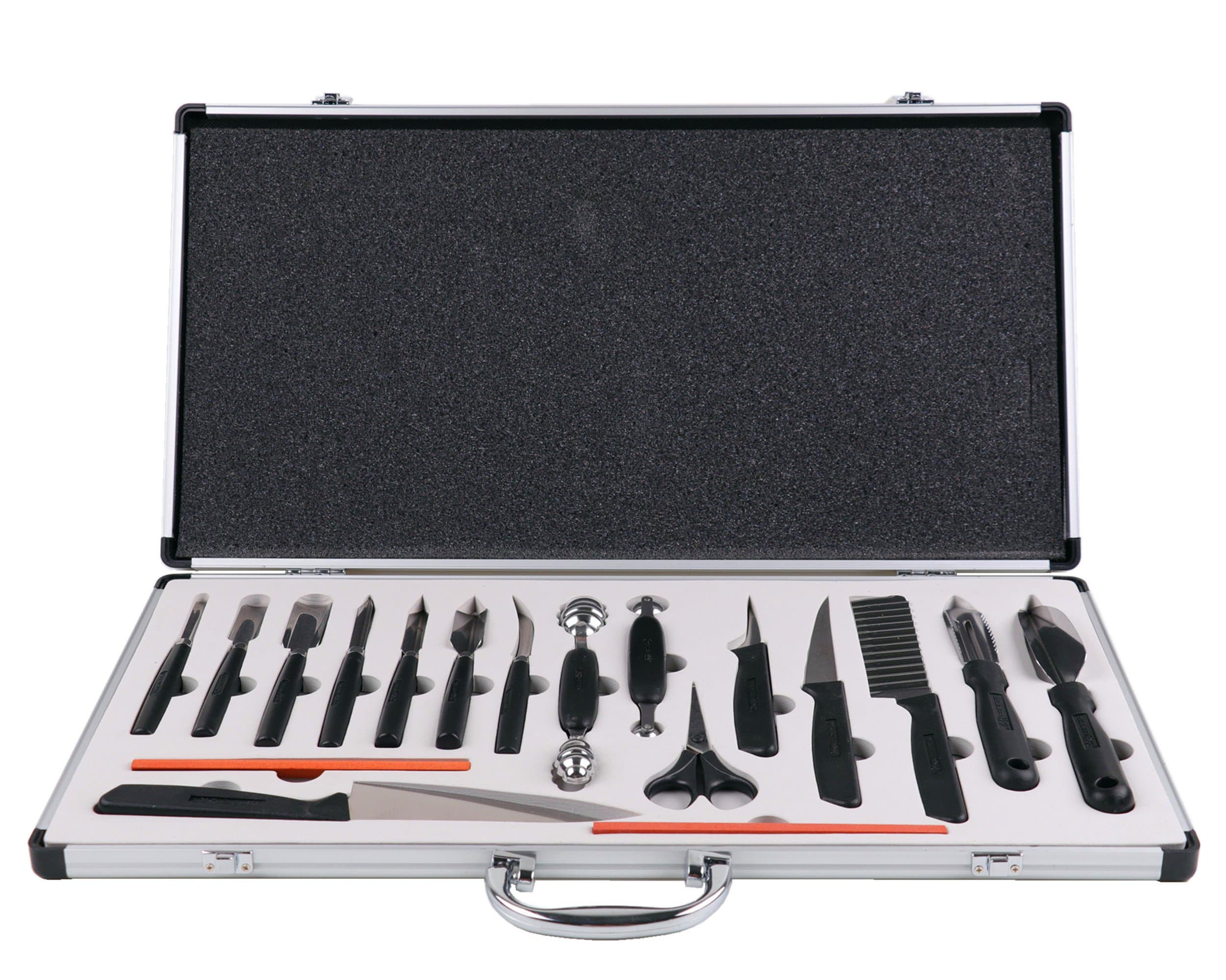 Artmice-Carving Sets,18pcs/Set Portable Vegetable Fruit Food Peeling Carving Tools Kit Pack/Chef Knives