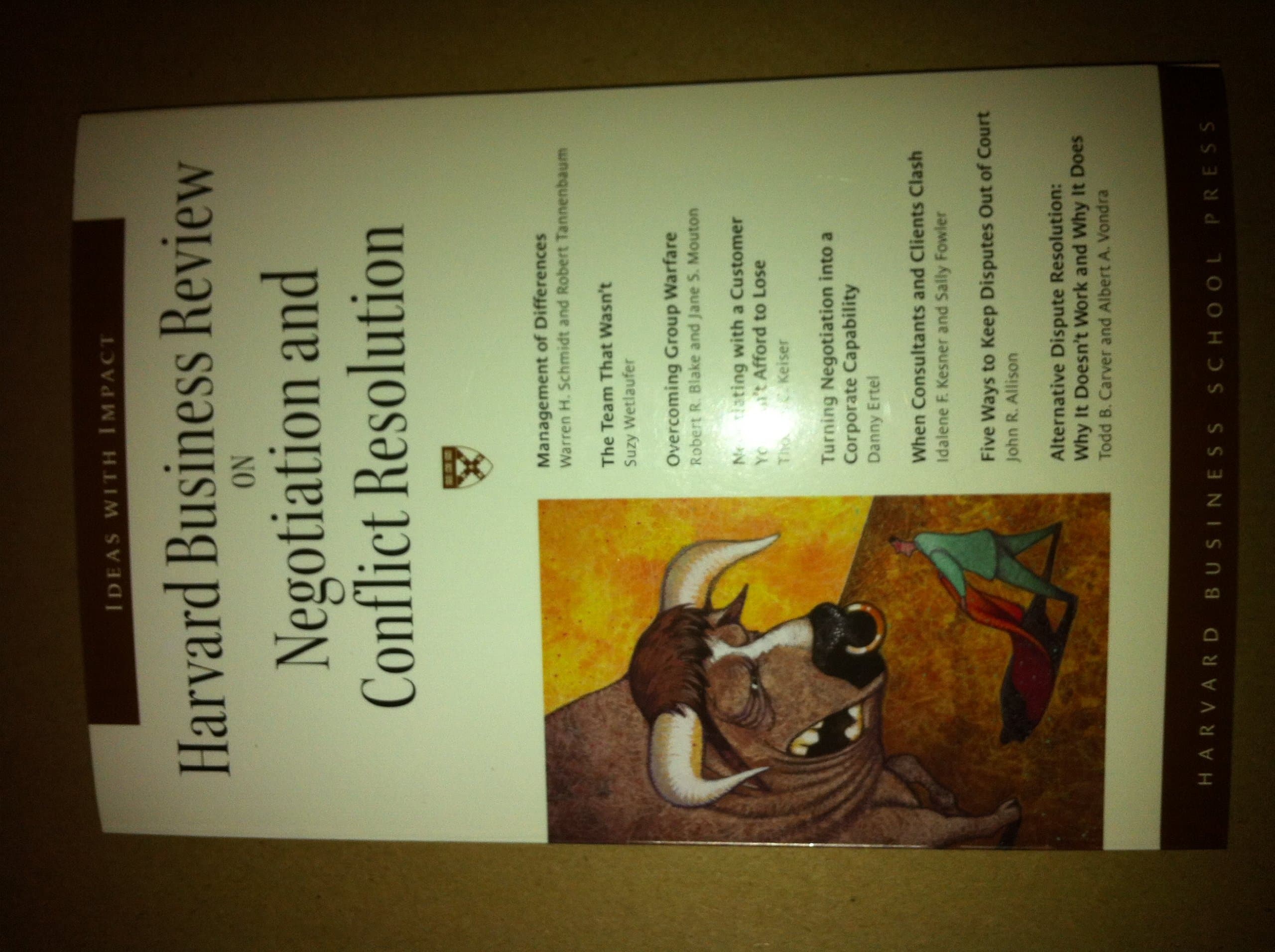 Harvard Business Review on Negotiation and Conflict Resolution (A Harvard Business Review Paperback)