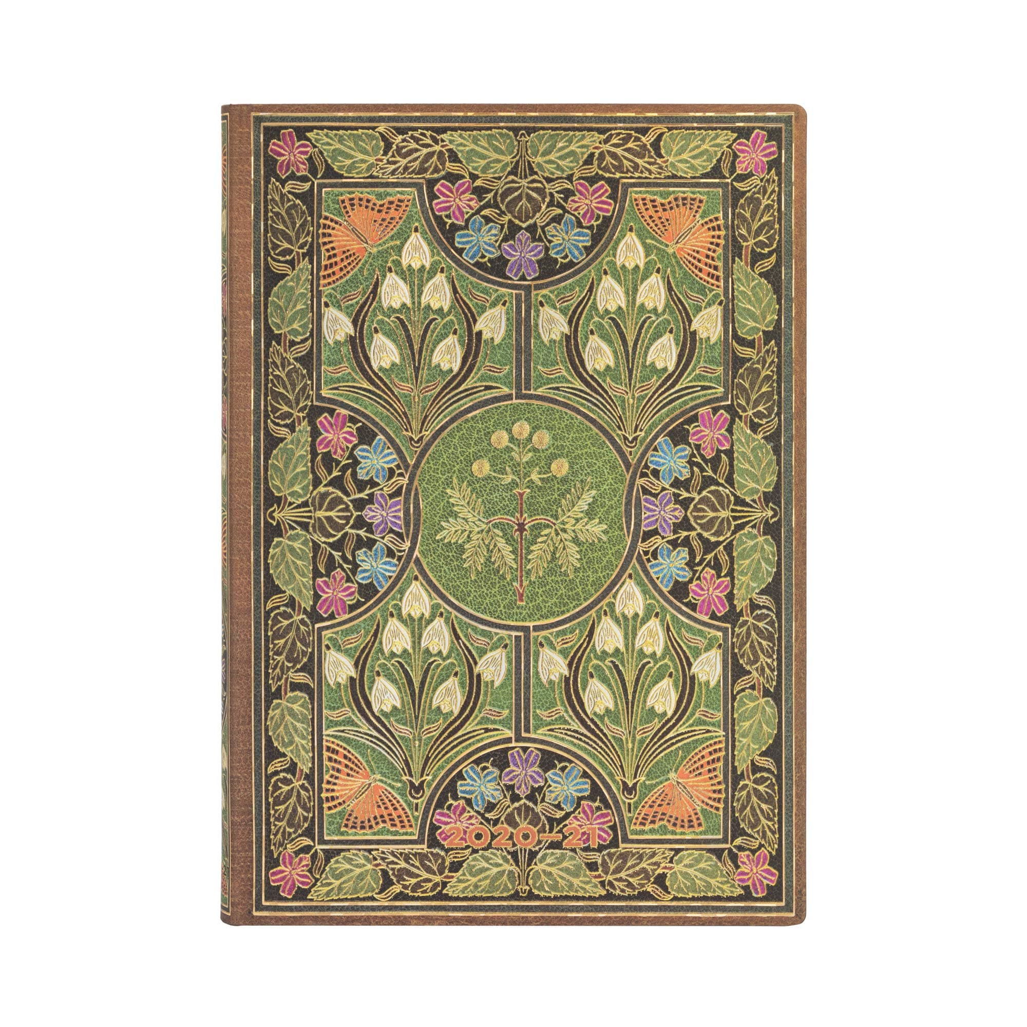 Paperblanks 18-Month Softcover Flexi Diaries 2020-2021 Poetry in Bloom | Horizontal | Midi (130 × 180 mm)