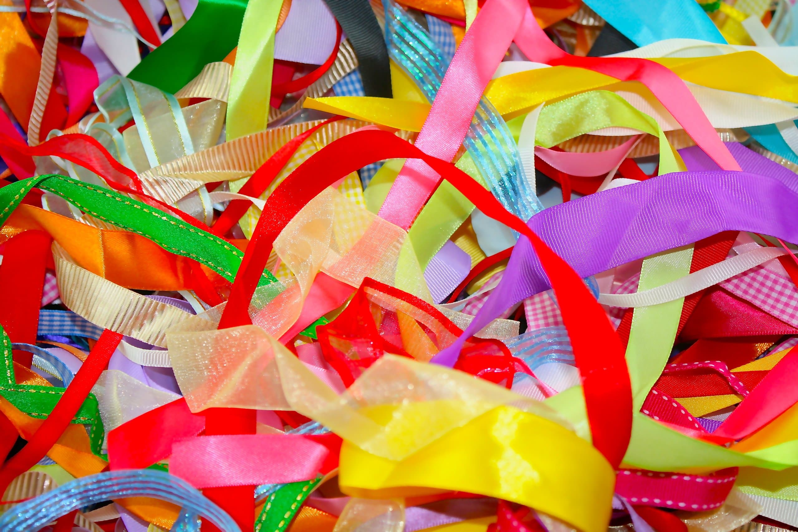 Assorted Ribbon, Approx 25m Per Bag