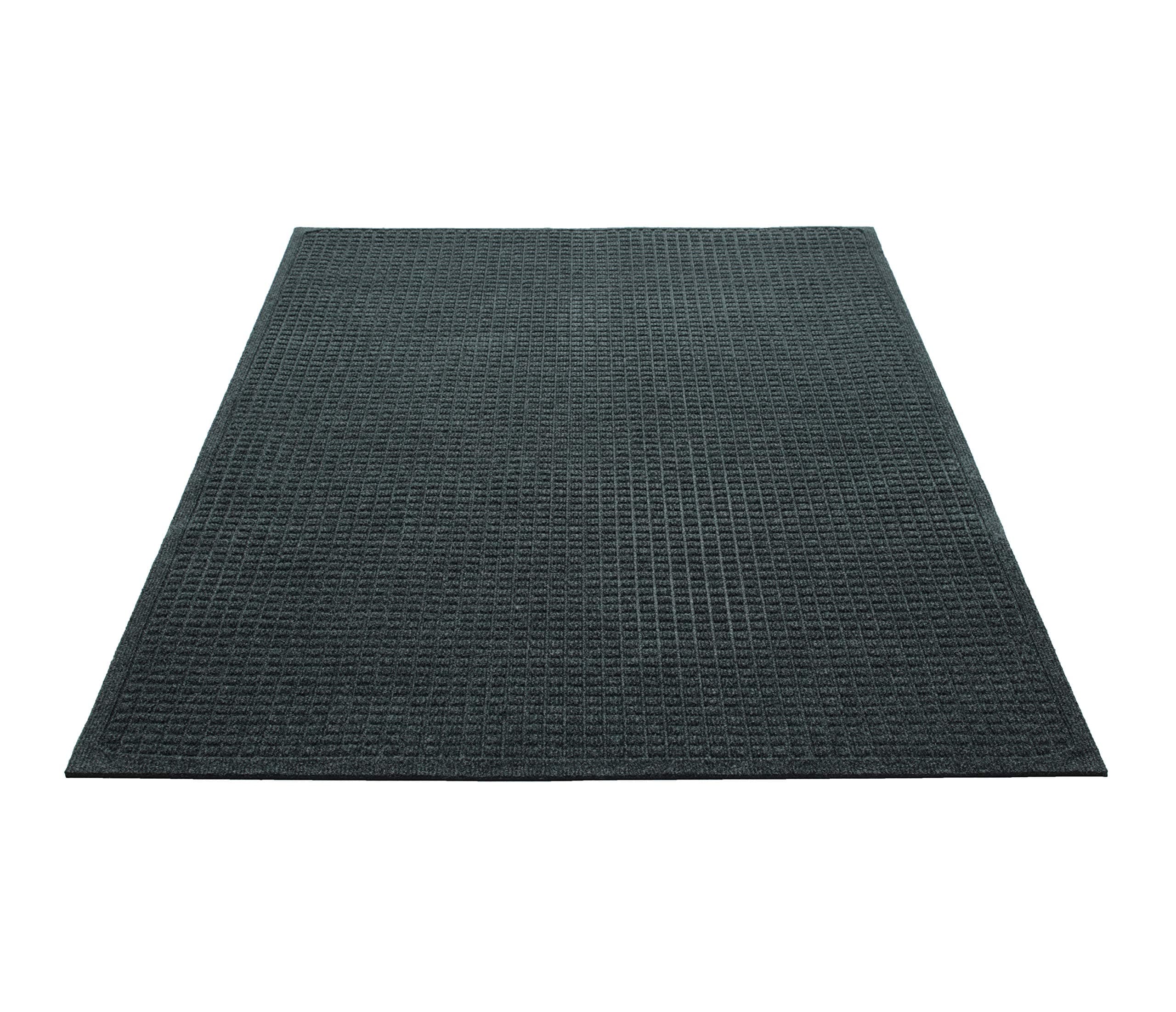GuardianEcoGuard Indoor Wiper Floor Mat, Recycled Plastic and Rubber, 2' x 3', Green
