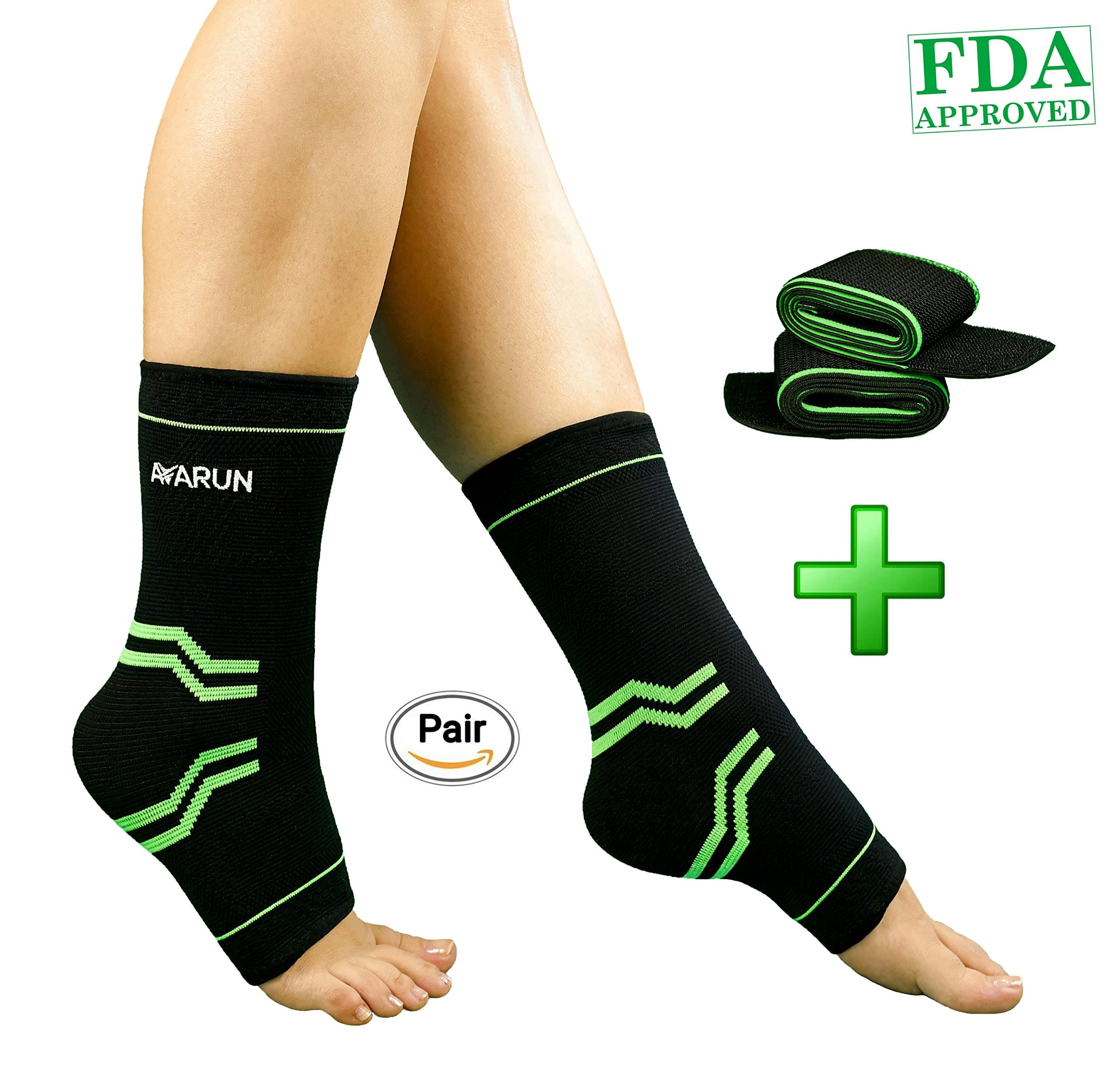 Ankle Brace-Breathable Ankle Support-Adjustable Achilles Tendon Support-Pain Relief Ankle Braces-Ankle Compression Sleeve Perfect for Sport