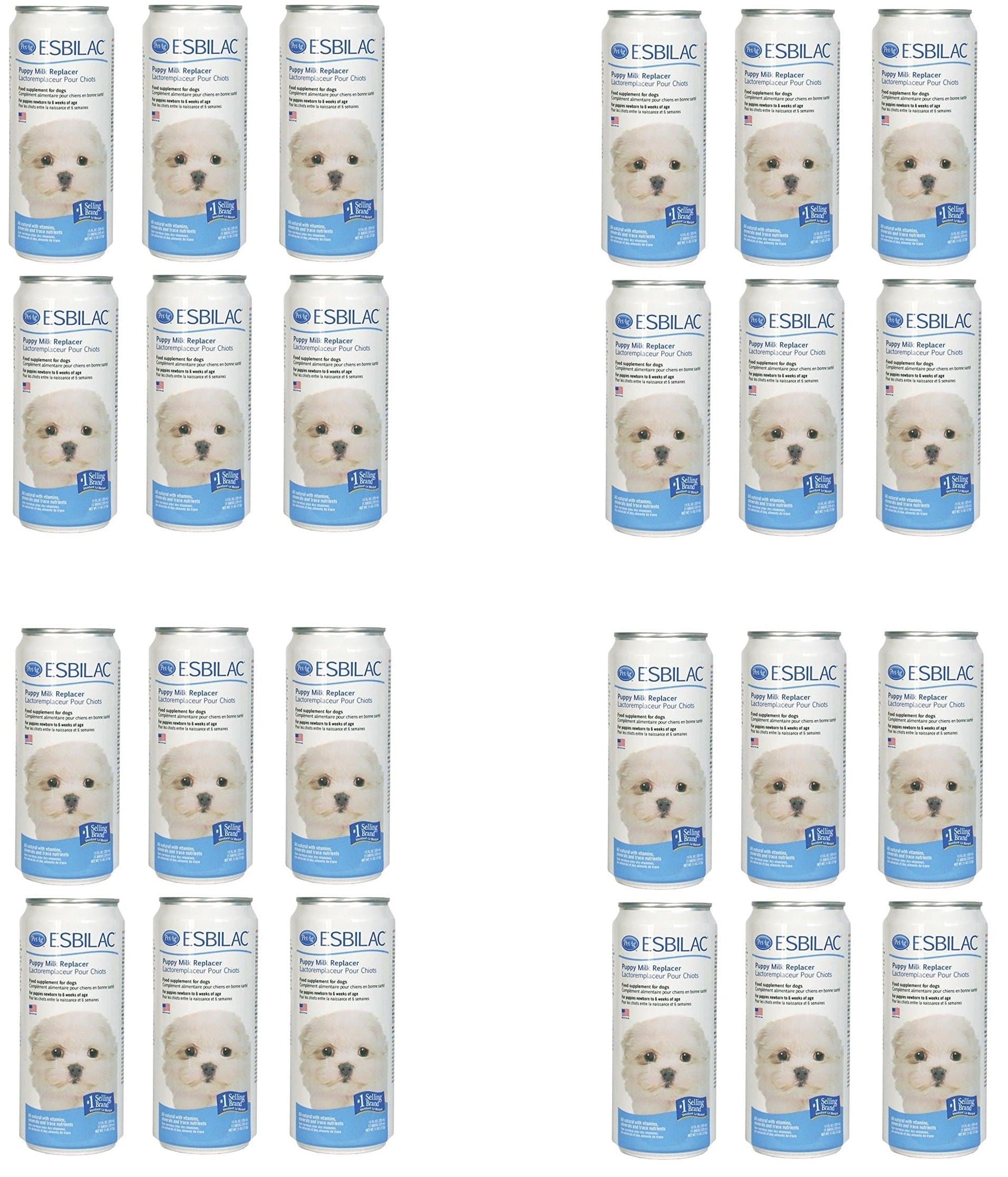 (Case of 24) Esbilac Liquid for Puppies, Milk Replacer - 11 Ounces each