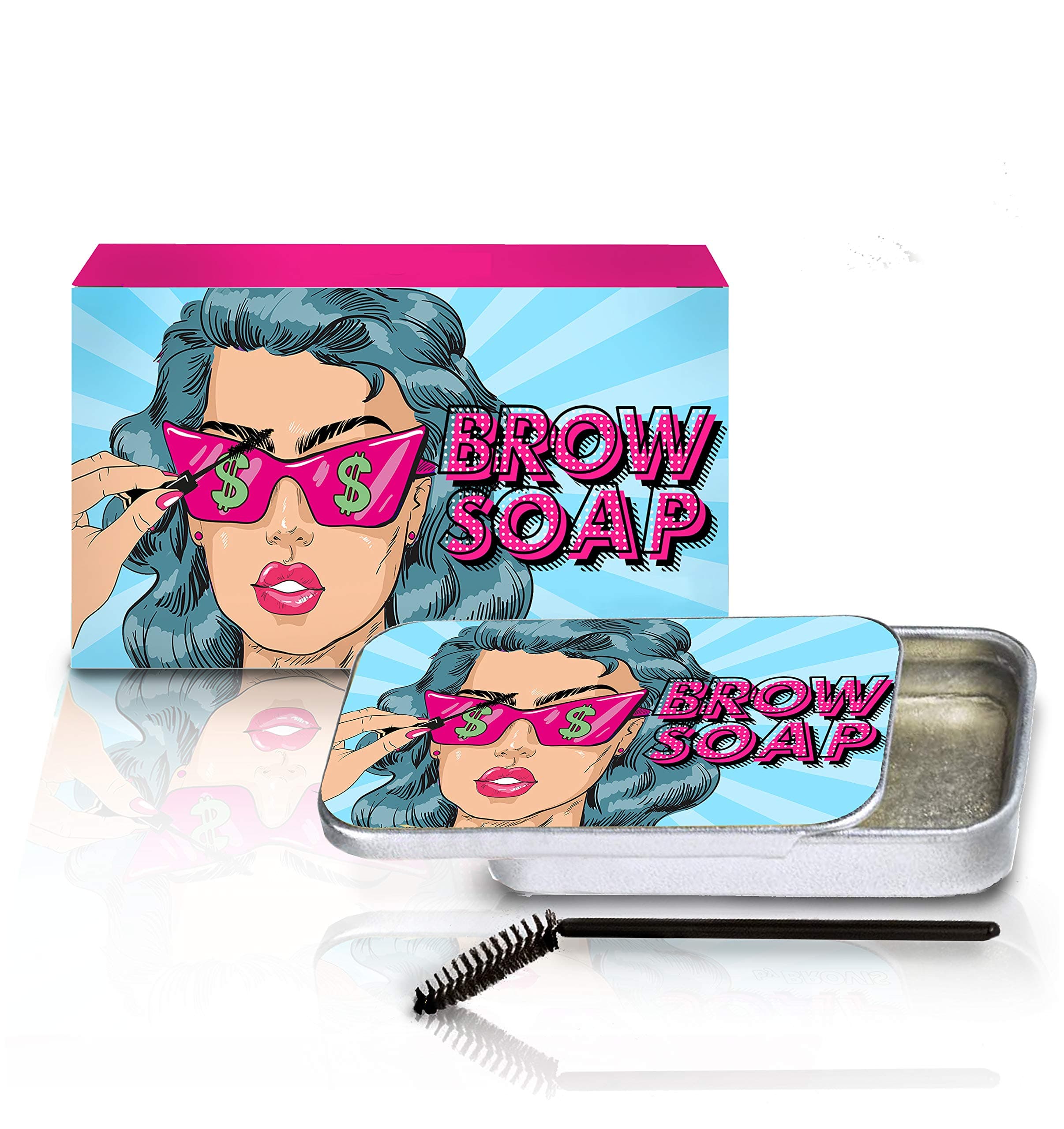 Brow Styling Soap - Clear Solid Gel for Brushed-Up Eyebrows (Brow Soap)