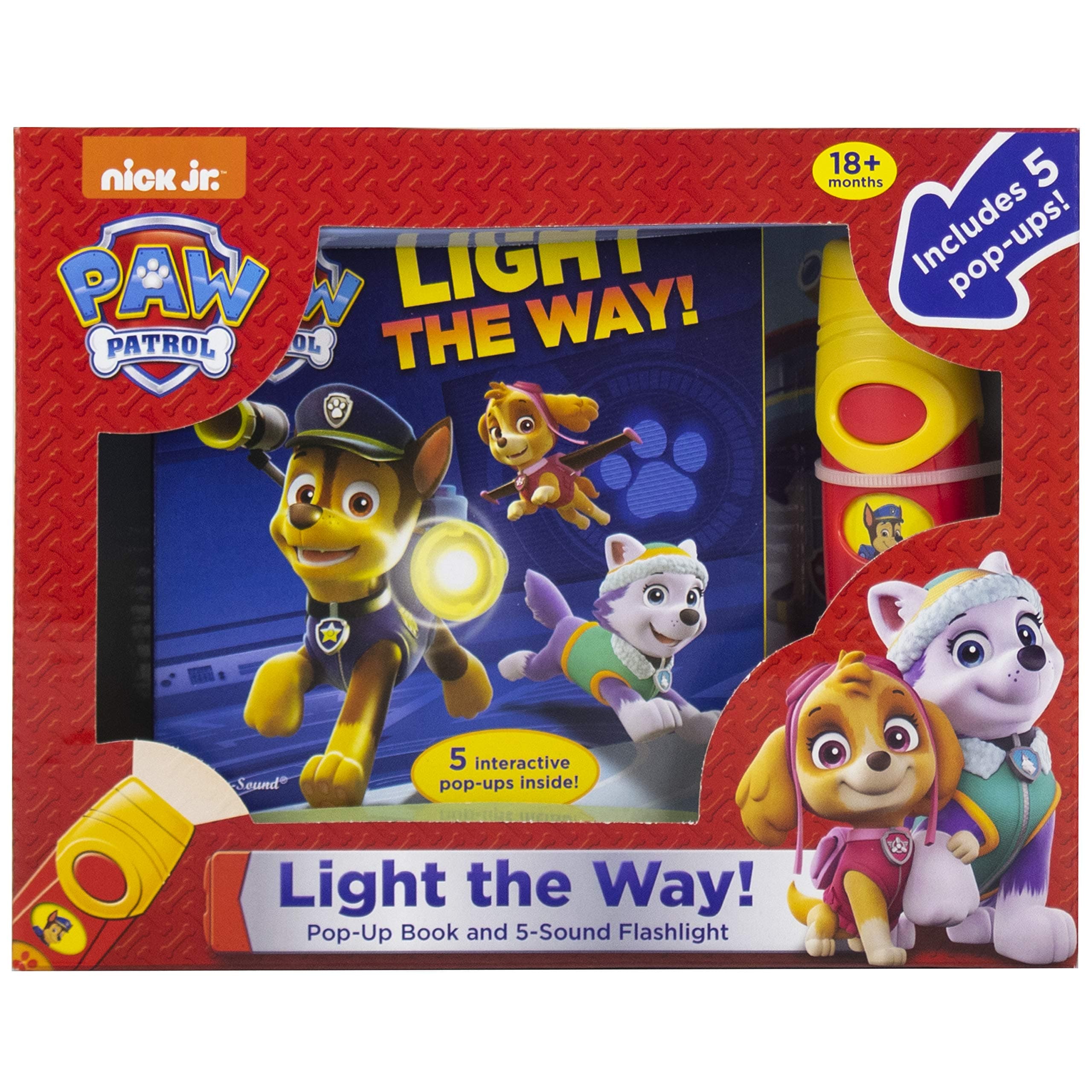 Paw Patrol Light the Way Flashlight Adventure Box: Pop-Up Book and 5-Sound Flashlight Board book – Sound Book, 1 April 2019