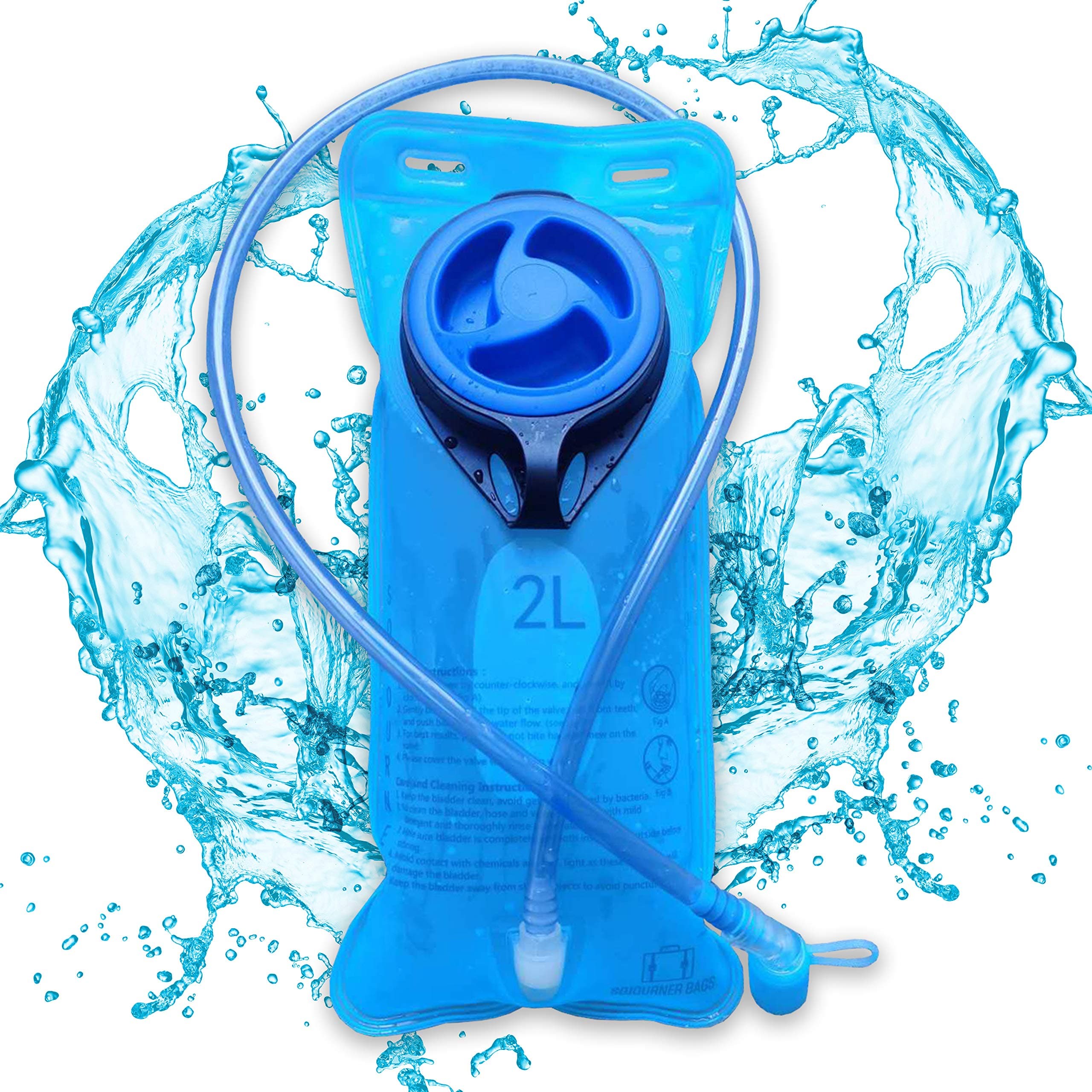 Sojourner Hydration Pack Backpack Bladder - 2L Water Bladder Included for Festivals, Raves, Hiking, Biking, Climbing, Running and More