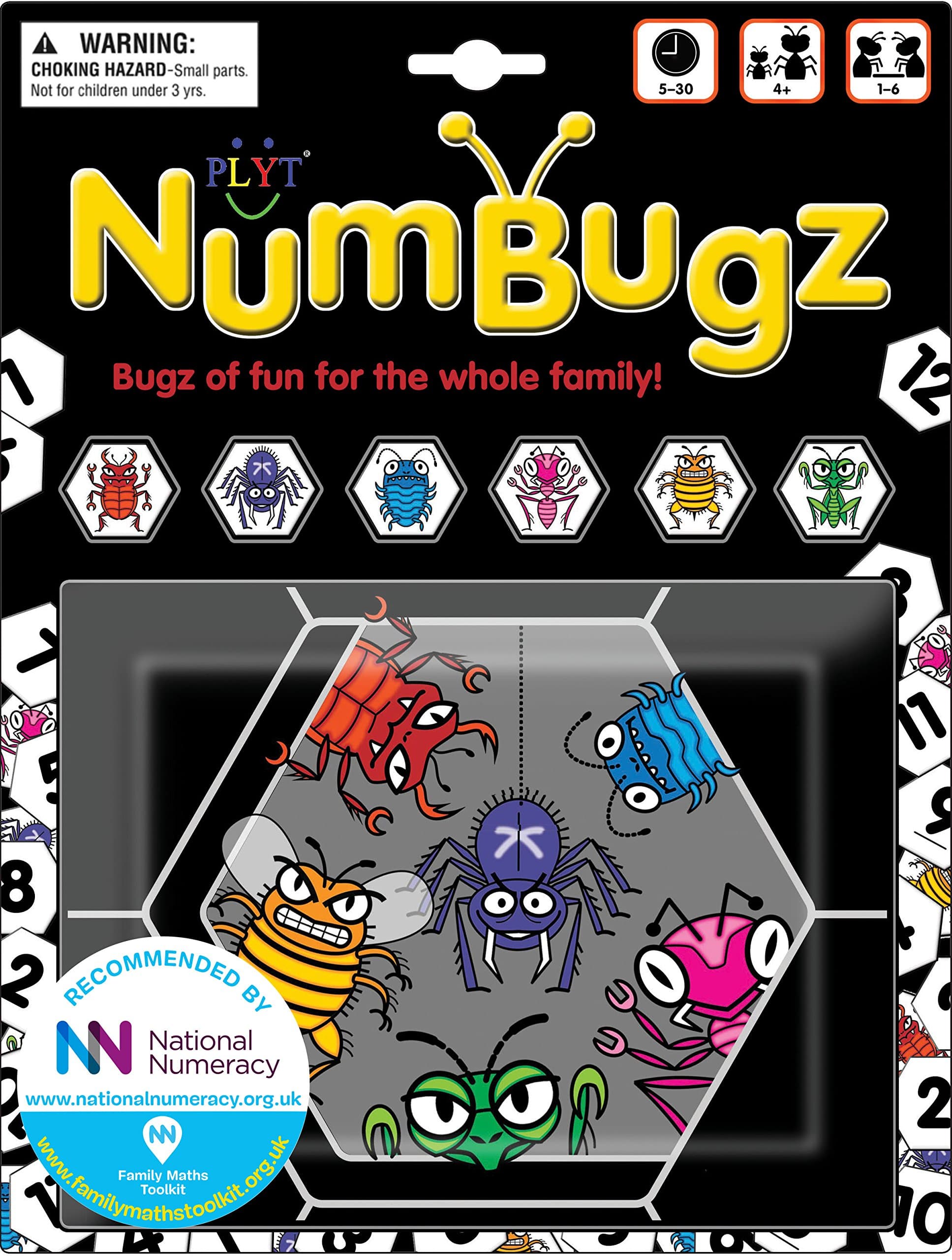 NumBugz - a fun, educational number games platform - endorsed by National Numeracy, Age 4+