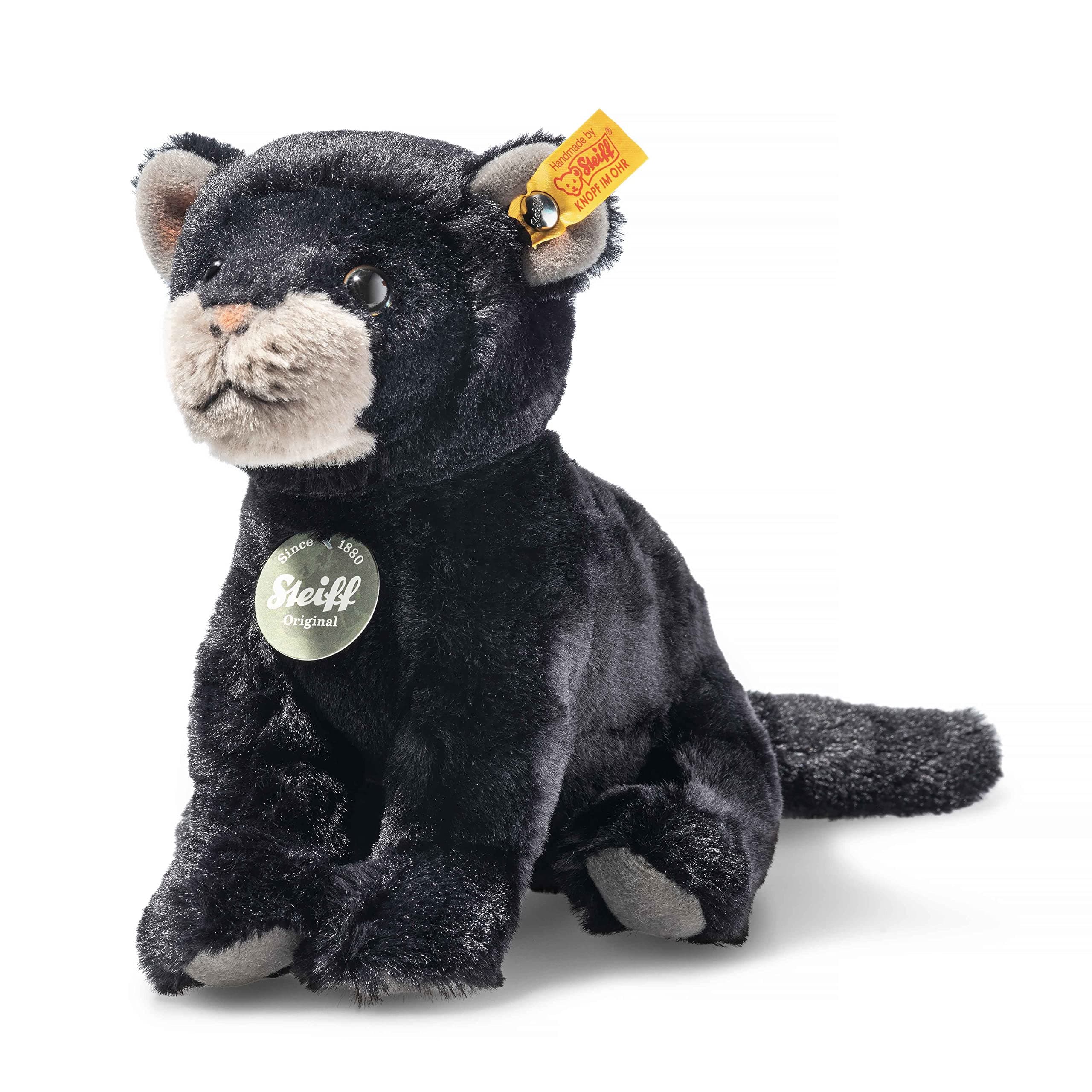 Steiff 067938 Teddies for Tomorrow Taky Baby Panther 19 cm Black Sitting