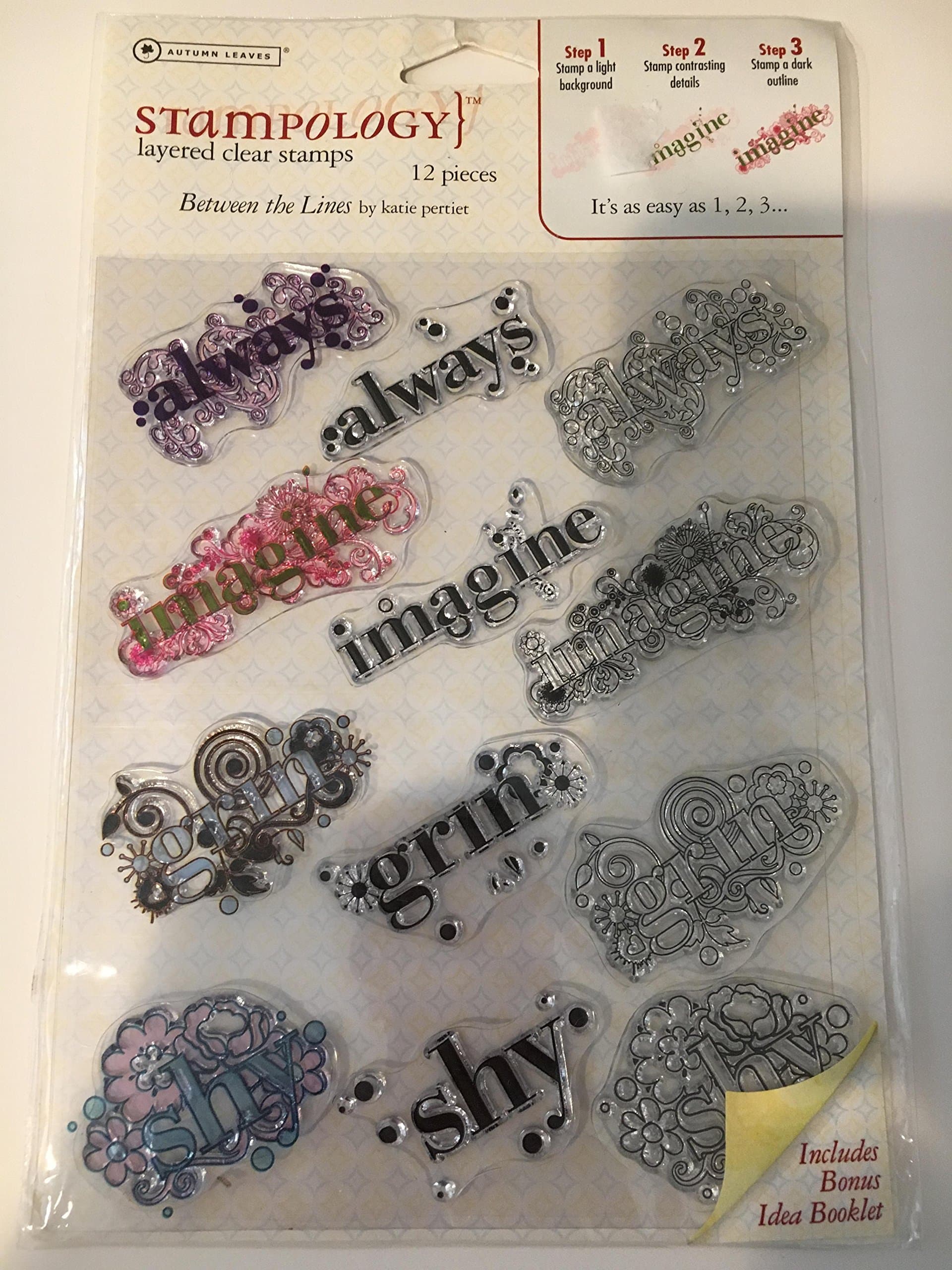 Autumn Leaves Between The Lines Stampology Layered Clear Stamps