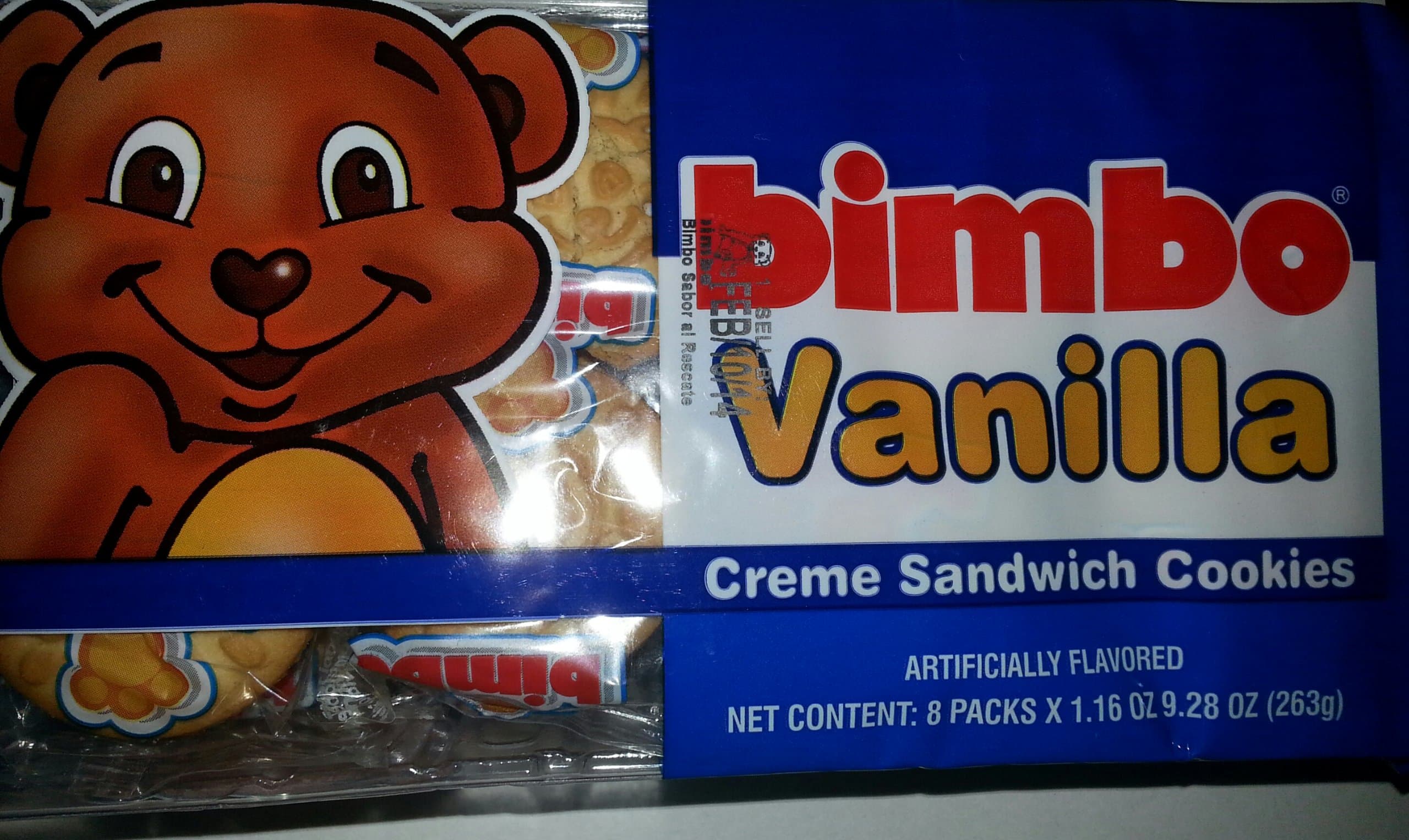 Bimbo Vanilla Creme Sandwich Cookies (2 Pack) By Holsum. 9.28 Oz Each