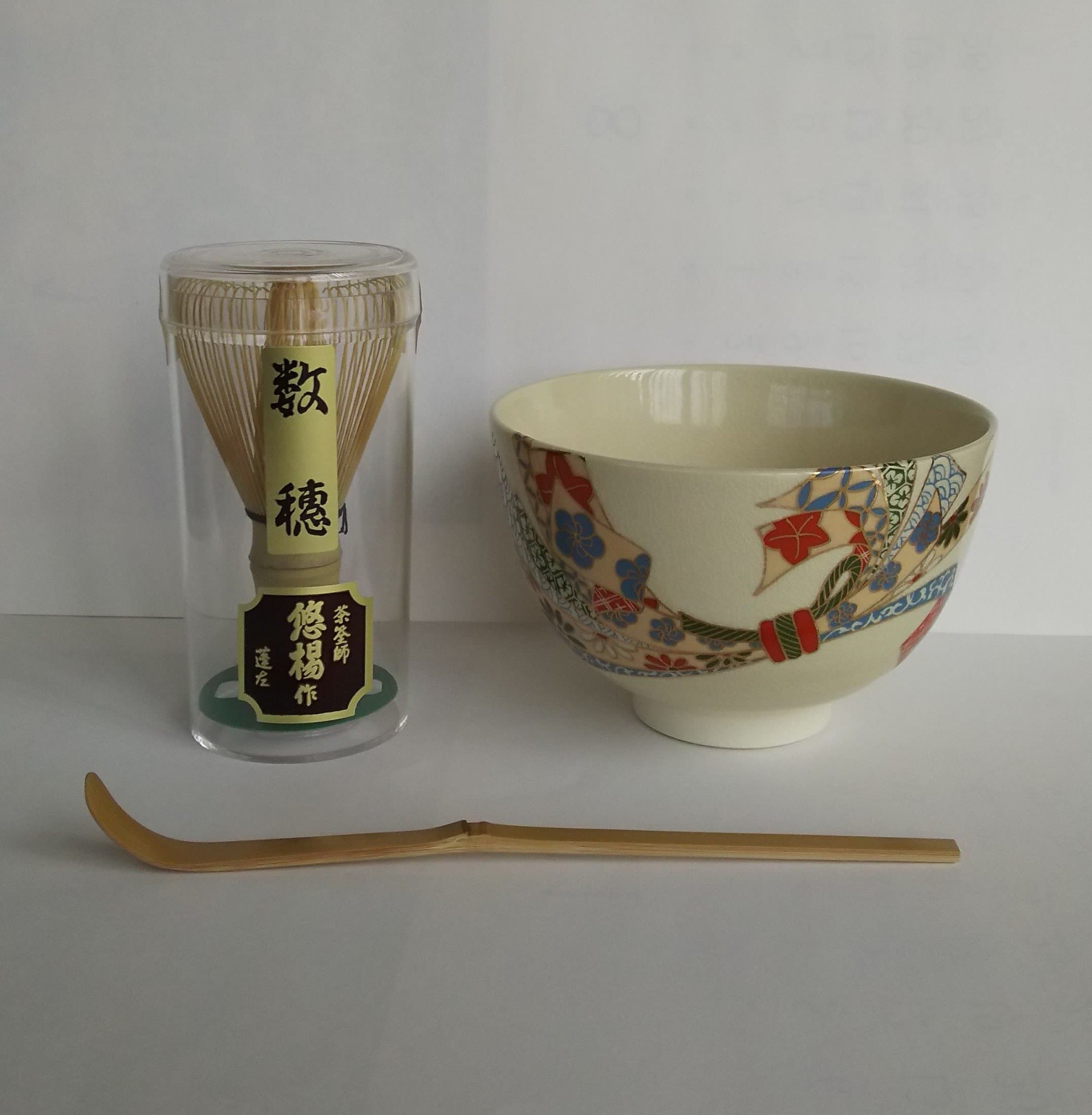 「Tabanenoshi」 Chawan 3-piece set with tea bowl
