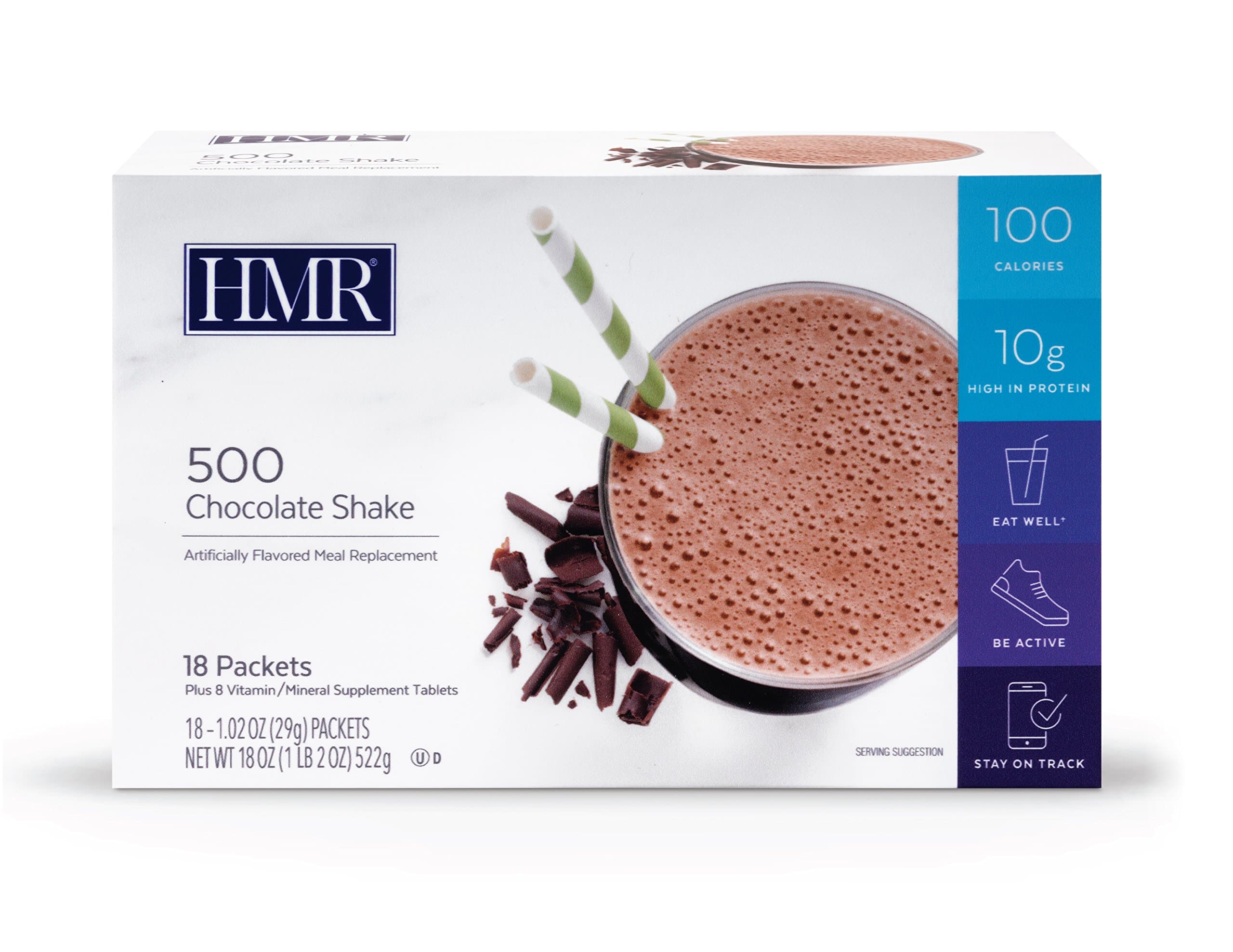 HMR 500 Chocolate Shake (Box of 18 Servings)
