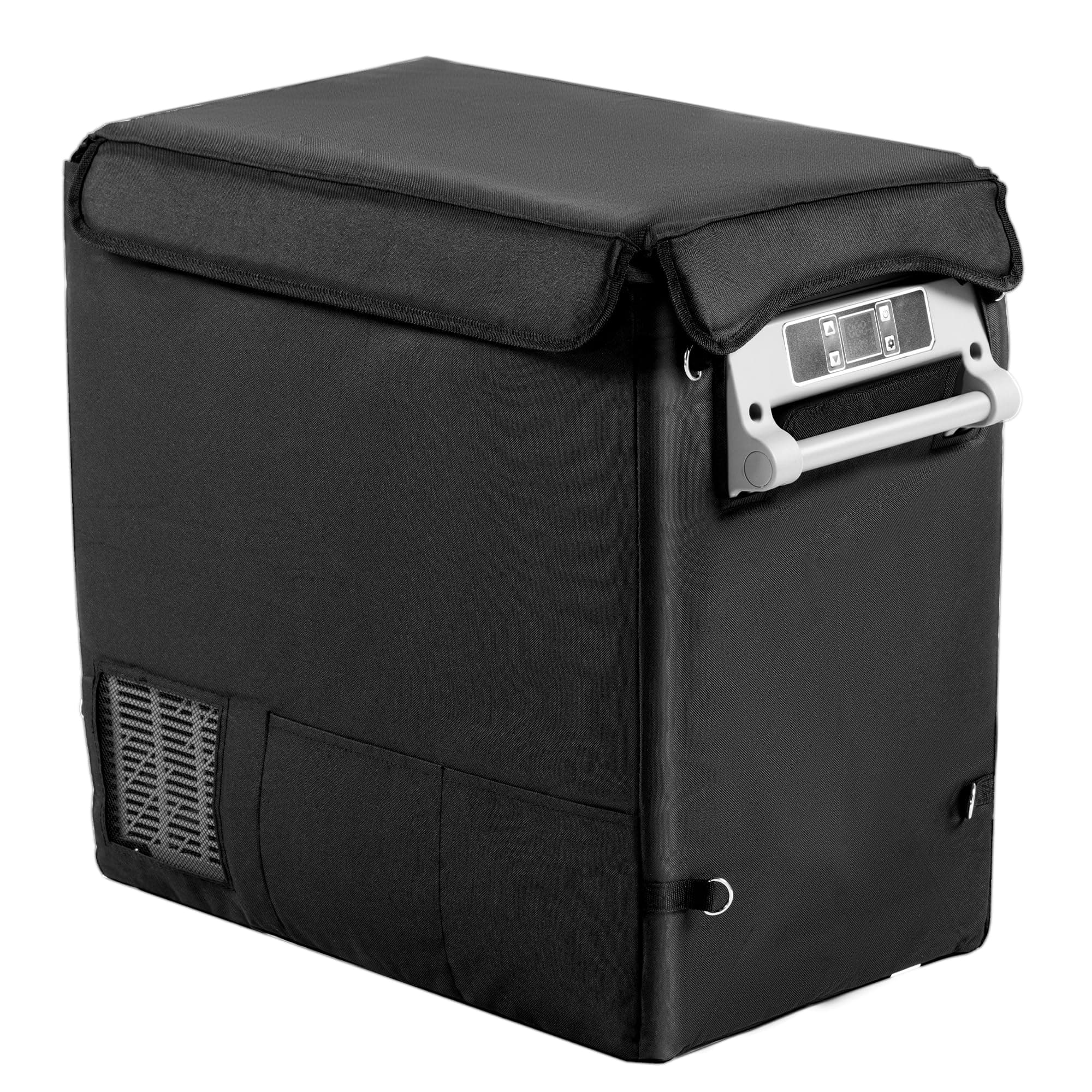 EUHOMY CF55 Insulated Protective Cover 59 Quart Car Refrigerator Insulated Transit Bag, 12 Volt Portable Refrigerator Cover 59QT Car Fridge Freezer, Black