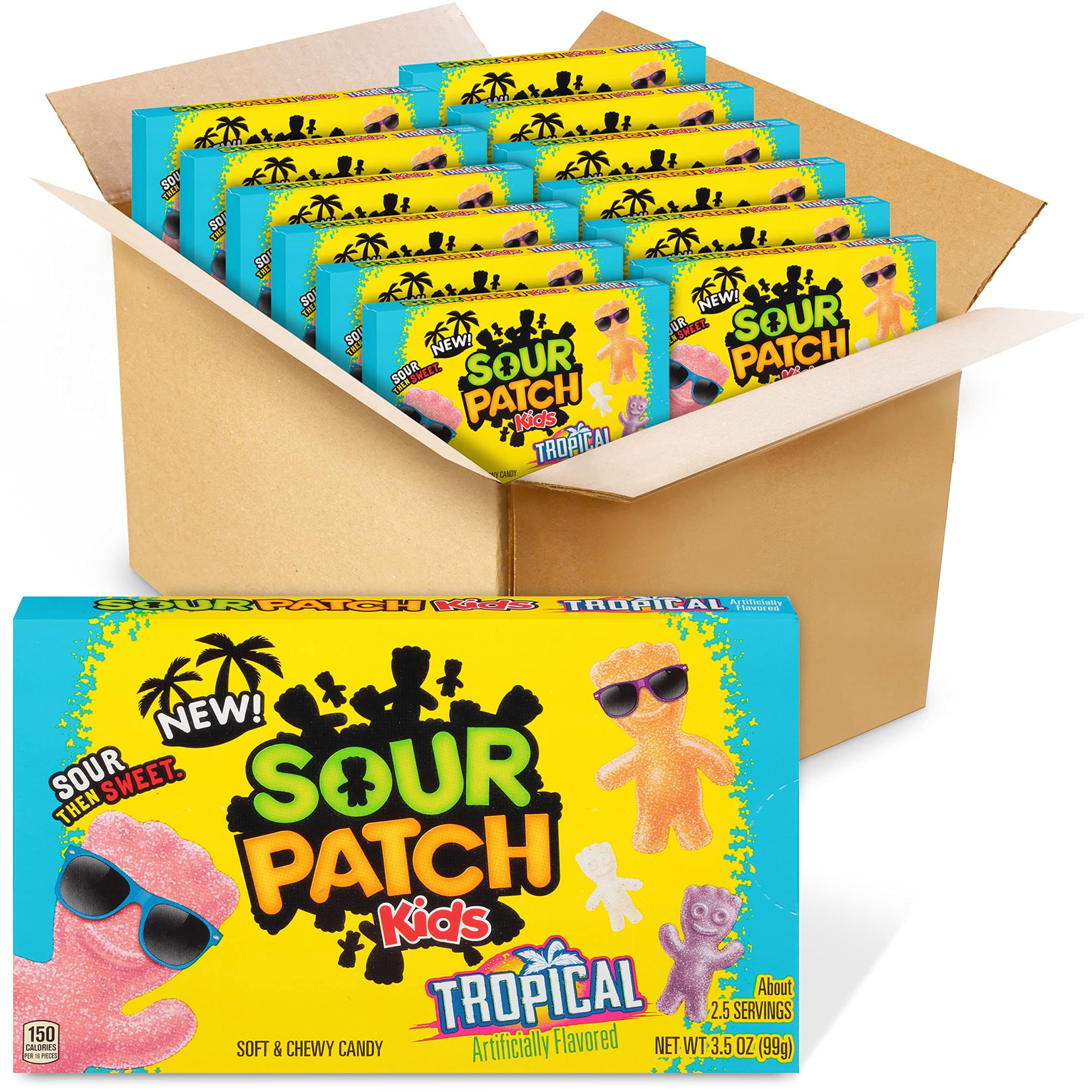 Tropical Soft & Chewy Candy, Bulk Candy, 12 - 3.5 oz Boxes