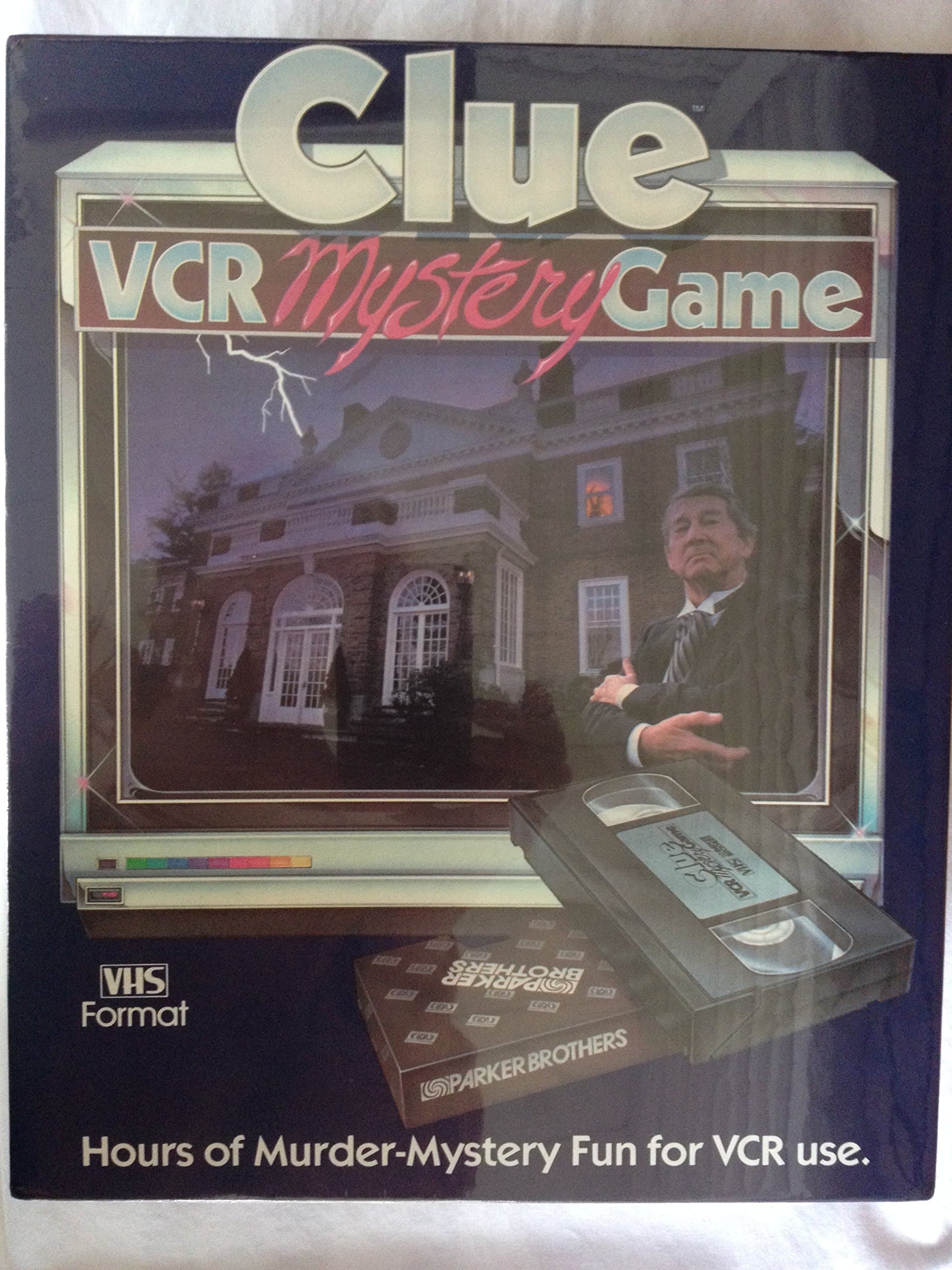 Clue. VCR Mystery Game by Parker Brothers