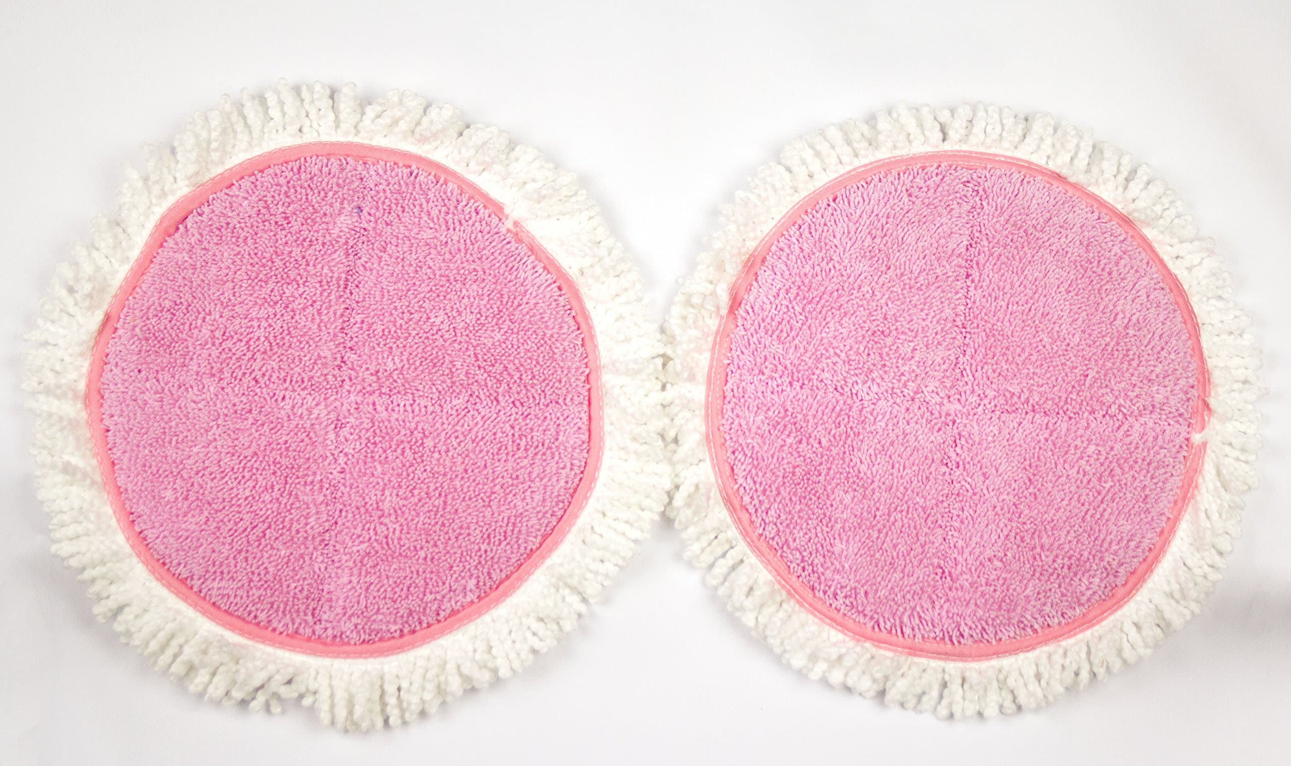 Electronic Dual Spin Mop and Polisher Replacement Mop Heads (1 Set (Pink))