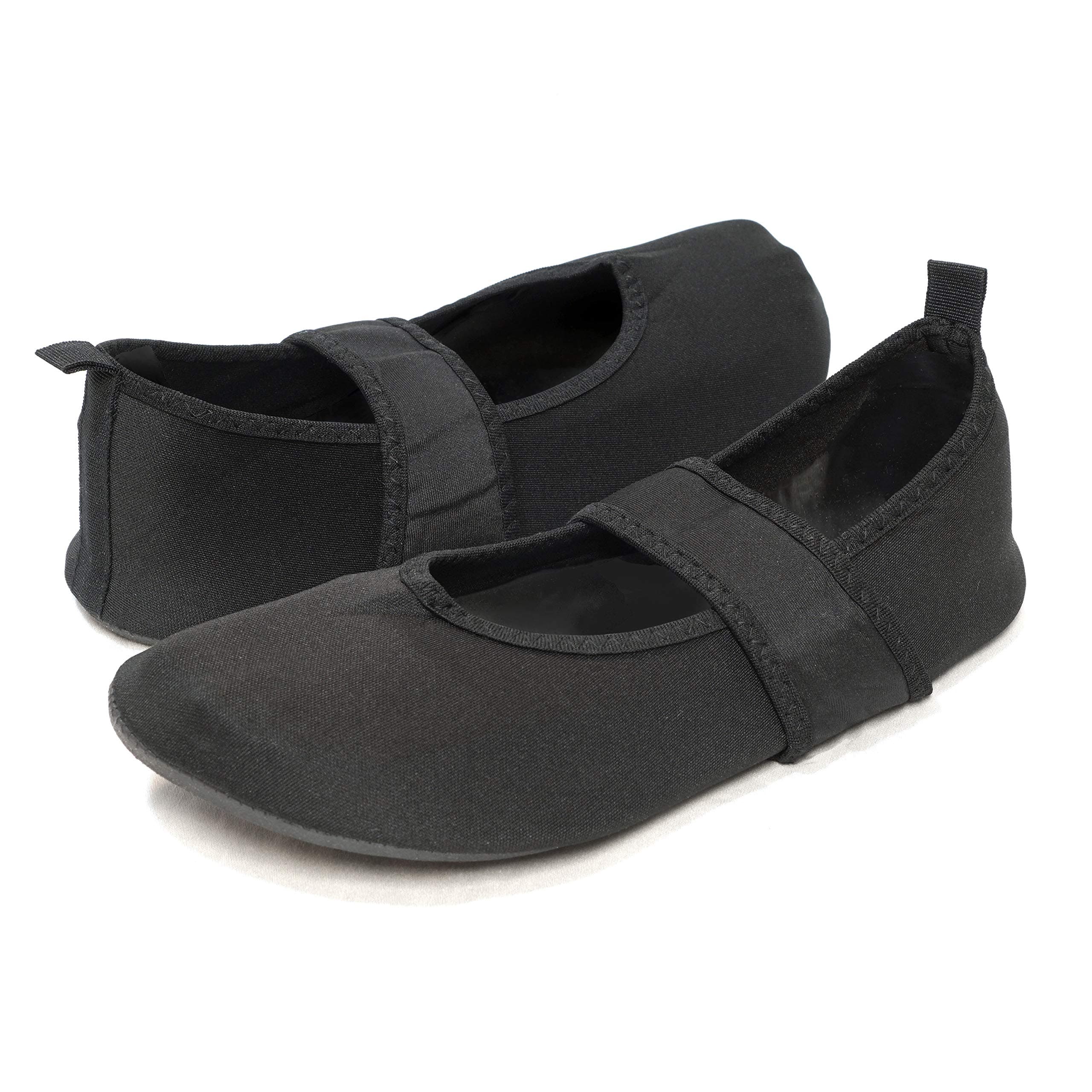 Nufoot Futsole Women's Soft-Sided Shoes for Indoors/Outdoors, Foldable & Flexible Footwear for Sport, Exercise, Yoga or Travel, Dance Shoes