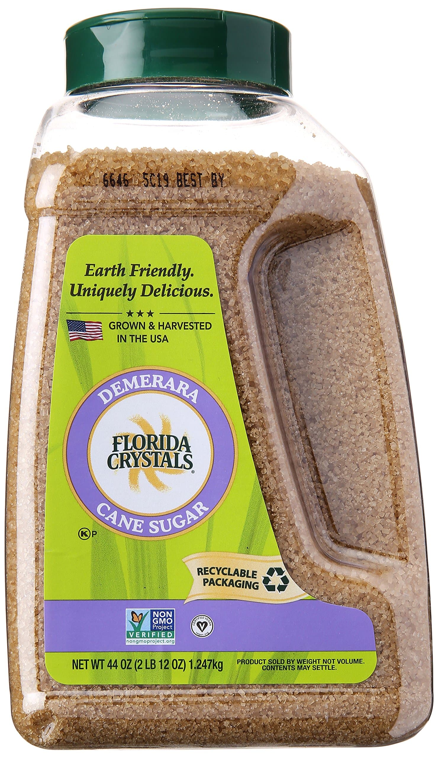 Florida Crystals Demerara Cane Sugar, 44 oz