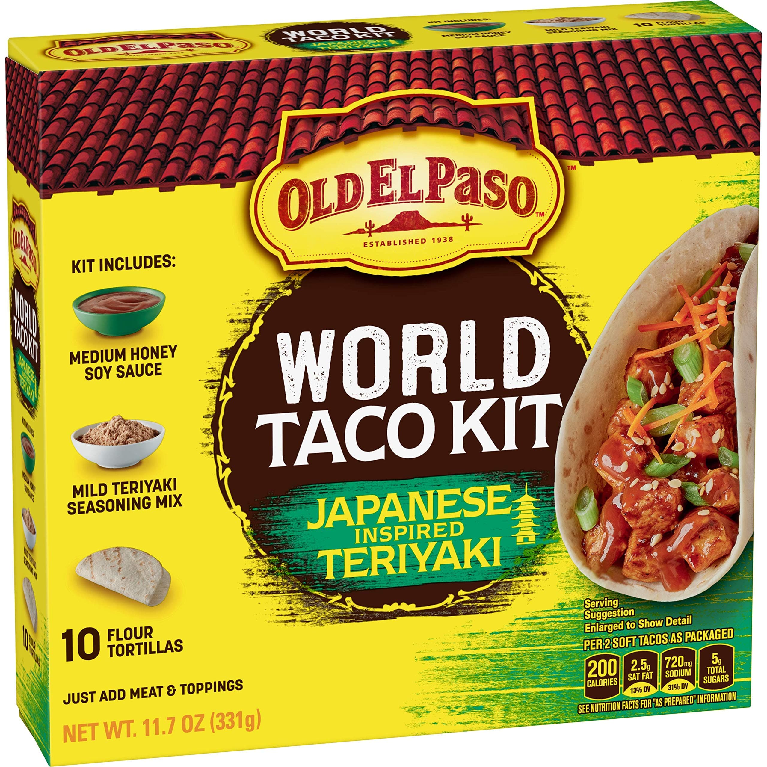 Old El PasoWorld Taco Kit Japanese Inspired Teriyaki, 11.7 oz