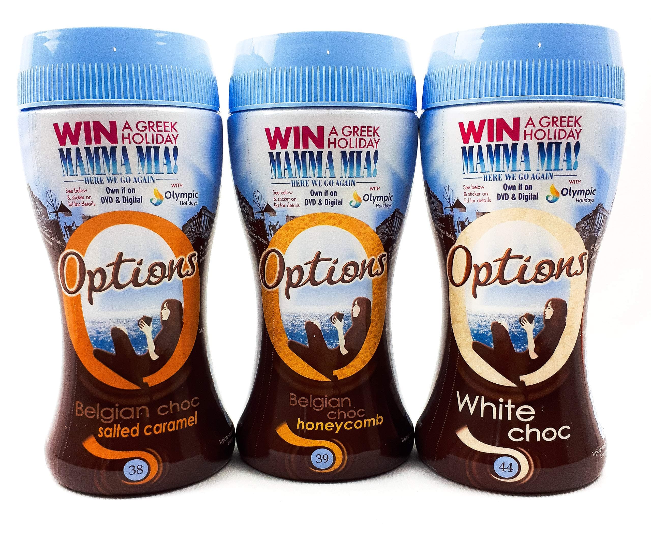 Options Salted Caramel Hot Chocolate Jar, 3 Pack, Hot Chocolate Drink Concentrate Bundle