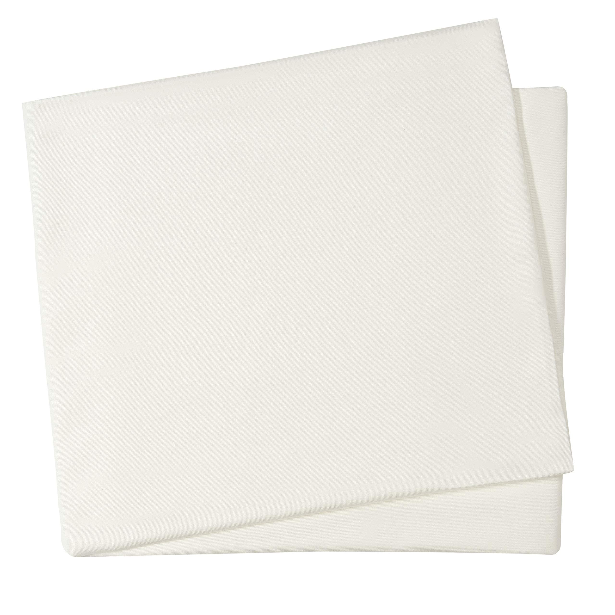 100% Bamboo Bed Linen - Luxury Flat Sheet - Super King Size (Natural White)