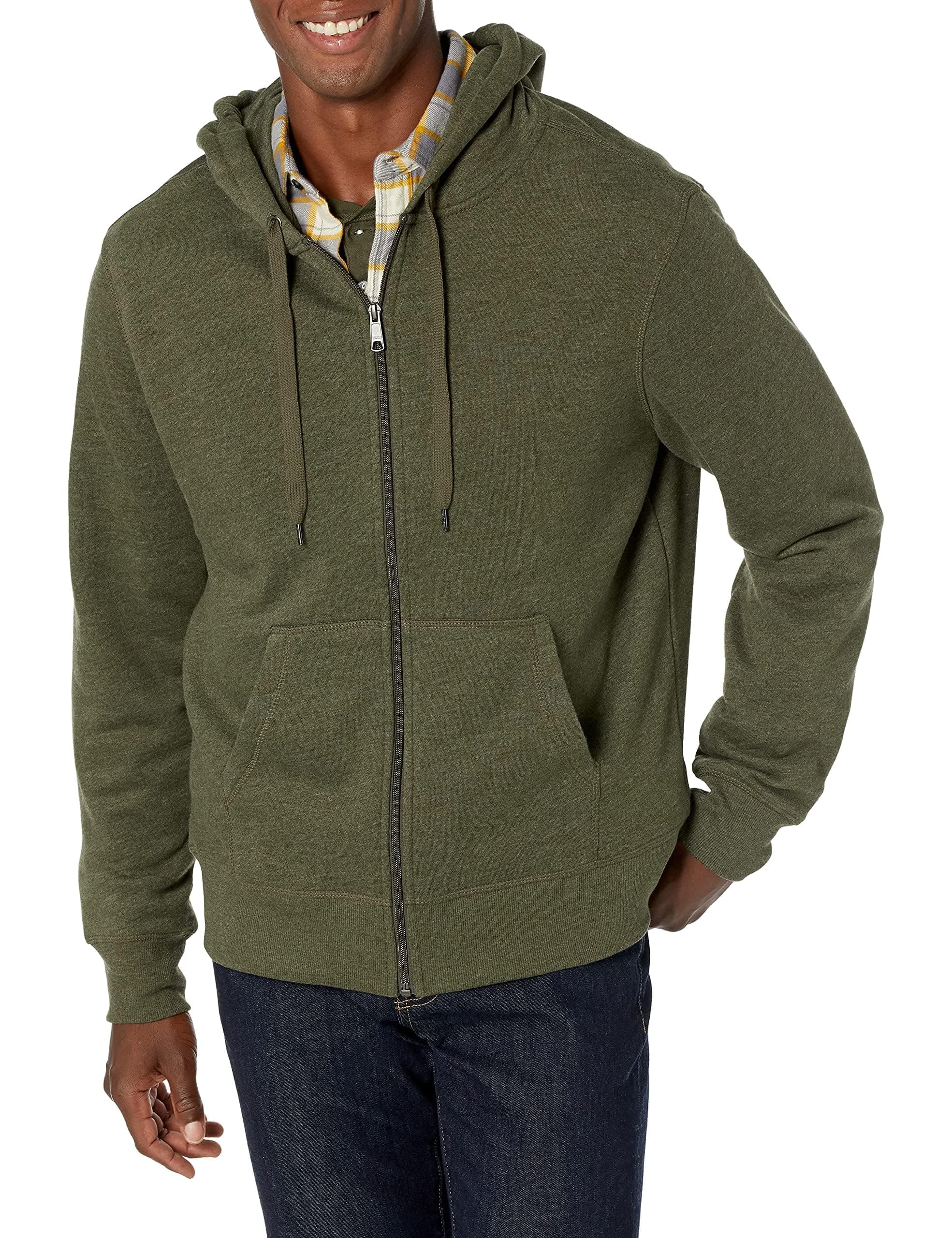 Amazon Essentials Men's Full-Zip Fleece Hoodie (Available in Big & Tall)