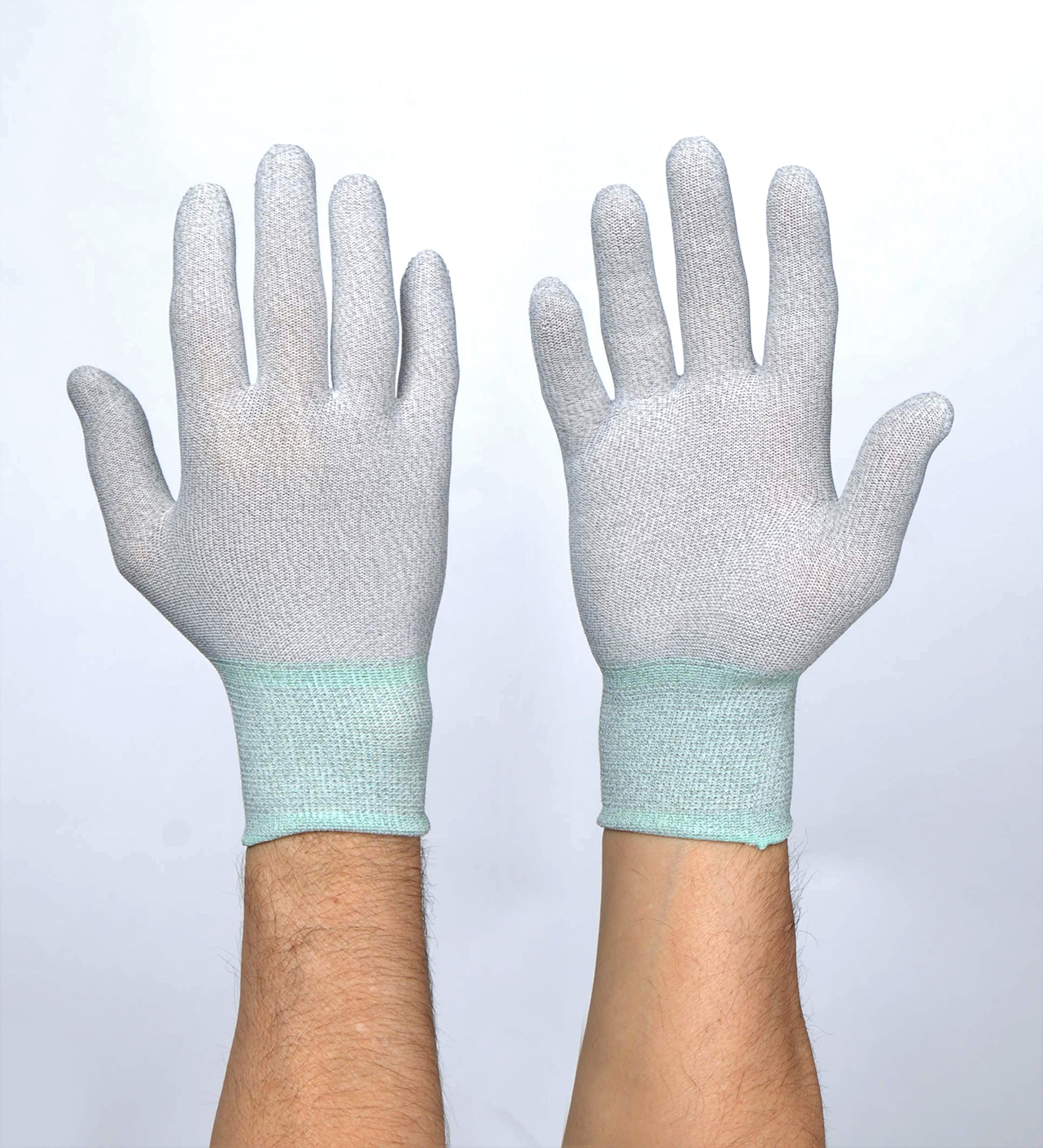 100 pairs ESD Anti-Static perfect fit Gloves High Resistance Carbon Fiber for PC, Electronic, Phone, Repair(Size:M)