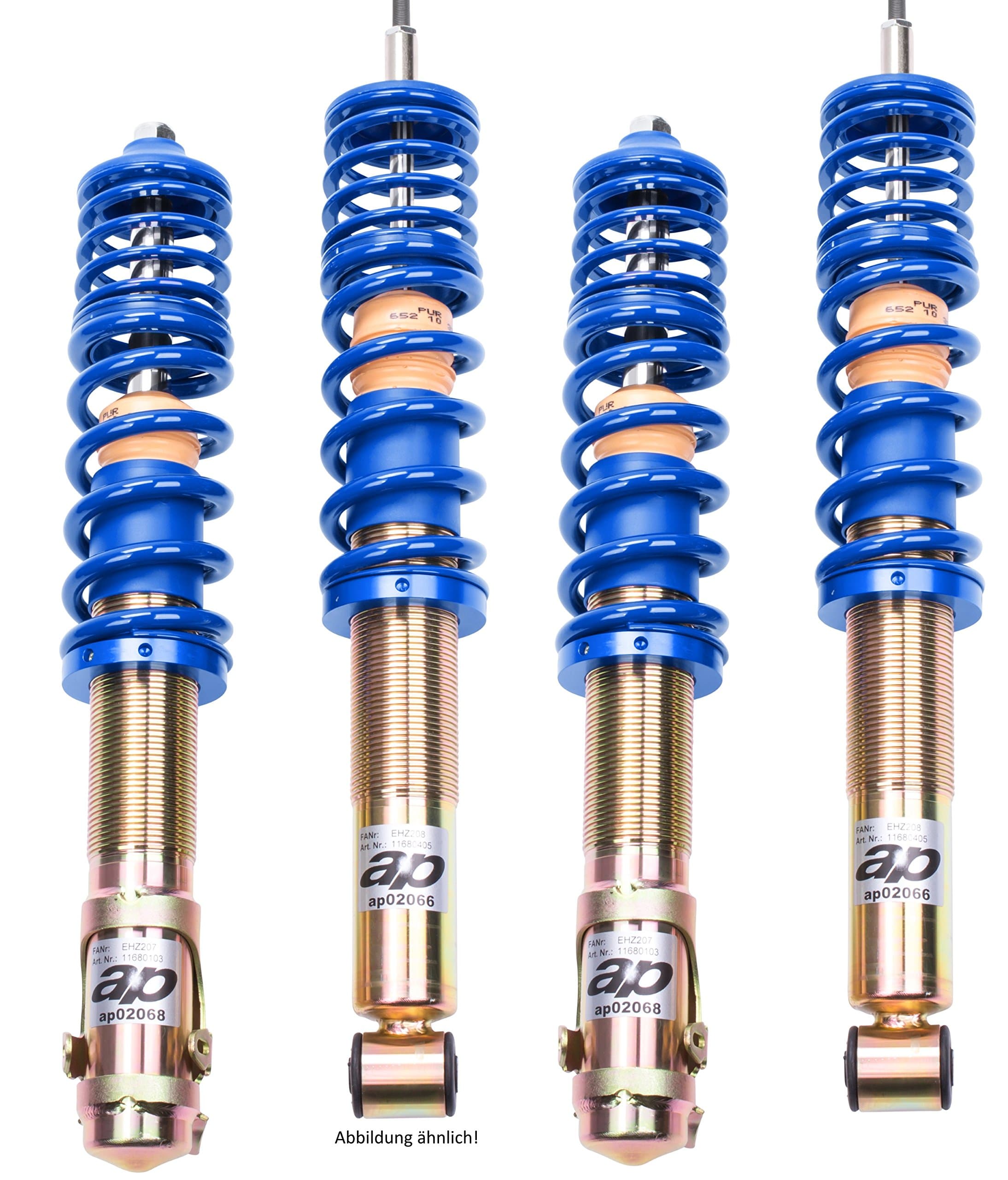 AP Coilovers (Rear + Front Axle Suspension Strut GF80 125 _ 2 Dt 50 mm Front Axle 965kg)