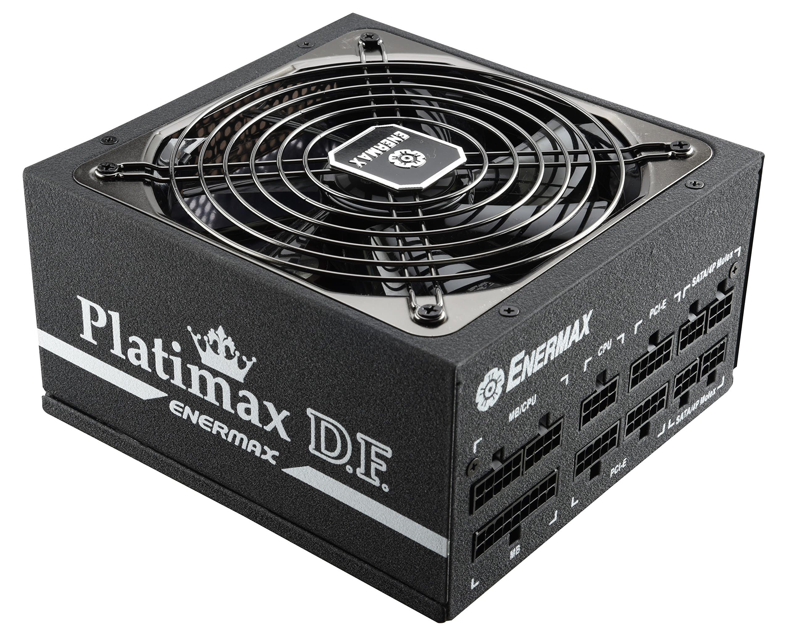 Enermax Platimax D.F. 80 PLUS Platinum Certified Full Modular 1050W Power Supply with Amazing DFR Technolohy and D.F. switch, Individual Sleeved Cable, 10 years Warranty , EPF1050EWT