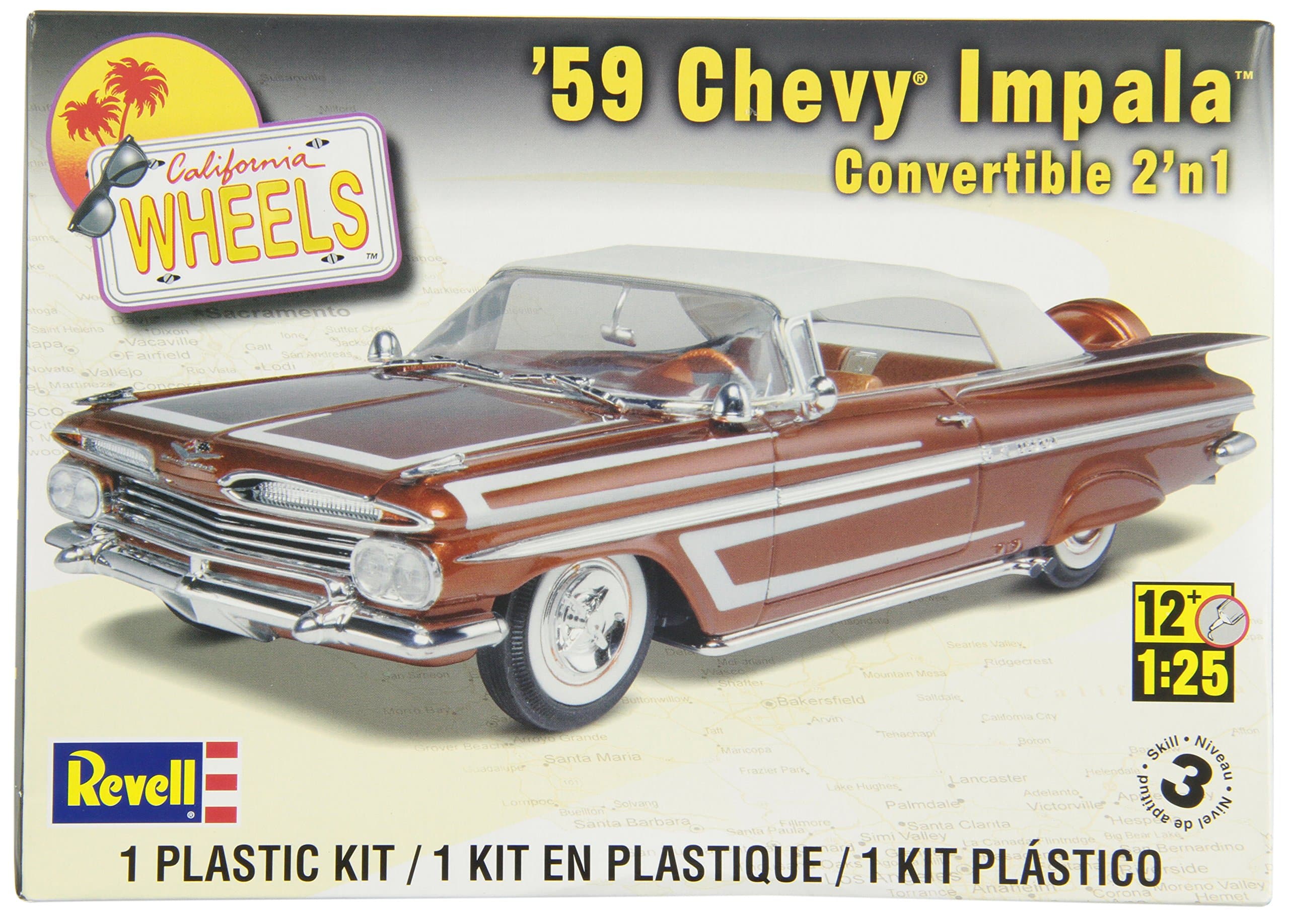 Revell 1:25 '59 Chevy Impala Convertible 2-in-1
