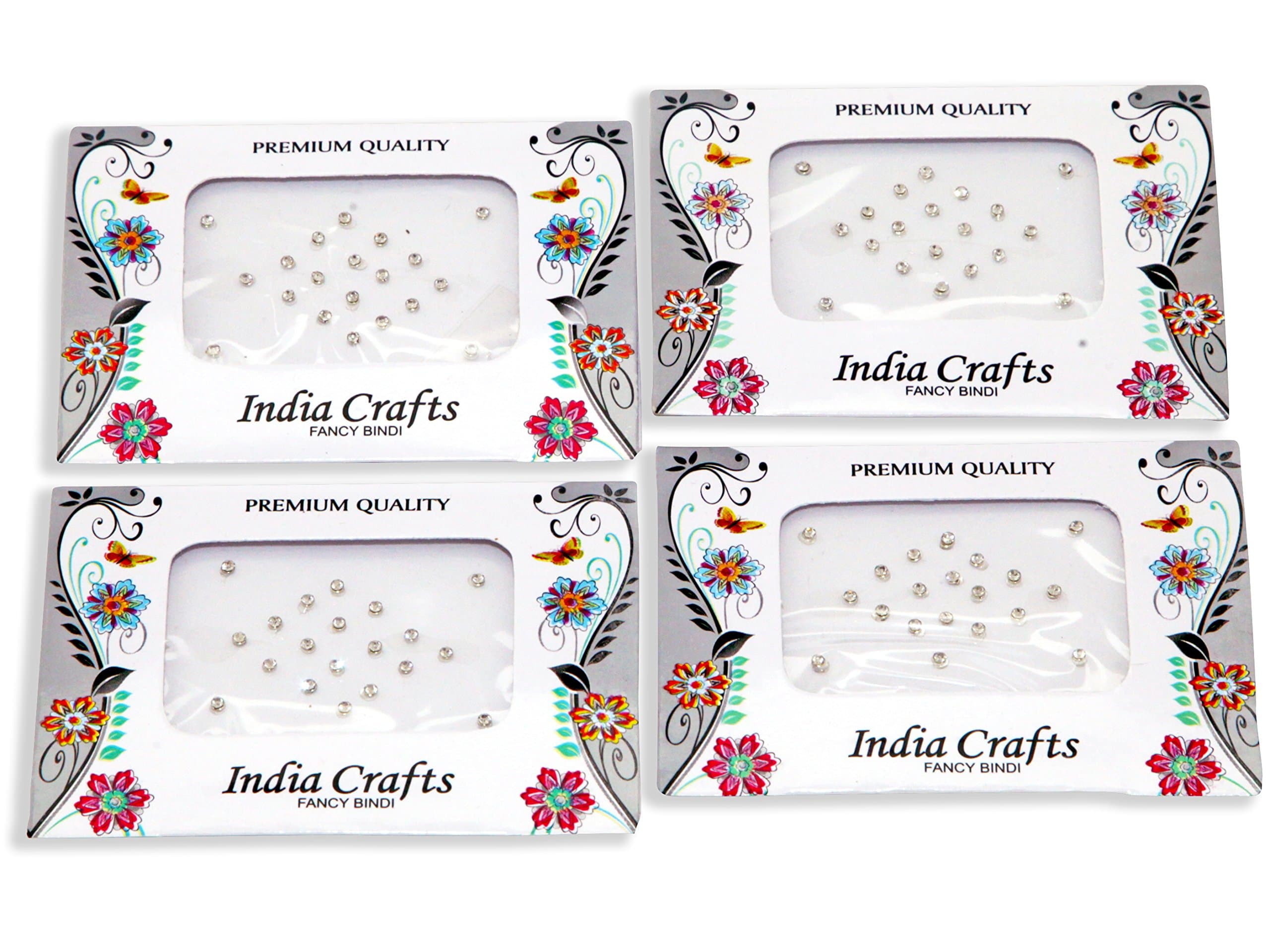 120 Bindi Dots Diamond Crystal Fake Nose Stud/Ear Stud Bindi Stickers Bindi Crystal