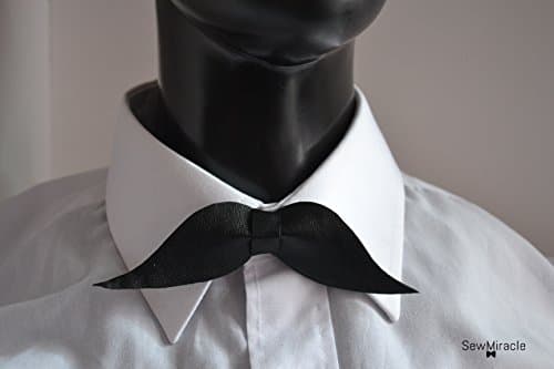 Movember Bow tie - Men's bow tie - Mustache Bow tie - Prostate cancer awareness - 10% donates to charity
