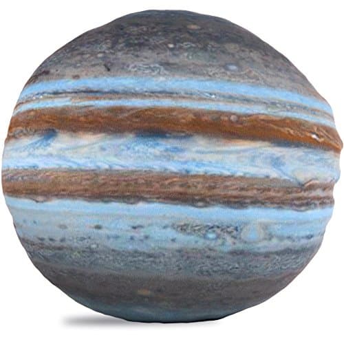 Centrade 3D Home Decoration Creative Plush Pillow Toy Floor Cushions Pillows Analog Planet Jupiter Pattern Throw Pillows 10"x10"