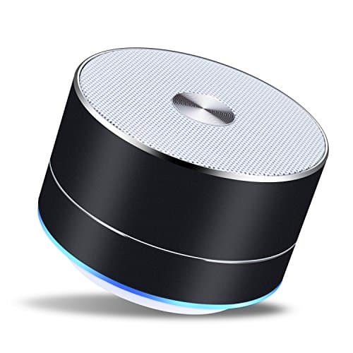 Foxica Mini 6-hour Play Time Atmosphere Enhanced Bluetooth Speaker with Big Sound, Super-Portable Wireless Speaker with Built-in Mic for iPhone, iPad, Samsung, Pixel, Laptops and More (black)