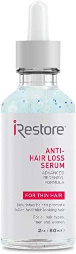 iRestore Anti-Hair Loss Serum w/ Redensyl and Vitamin E & B – Advanced Thickening Formula for Hair Loss, Balding & Thinning Hair – Promotes Regrowth For All Hair Types, Men and Women (2oz / 60ml)