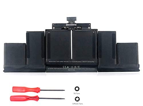A1618 A1494 Battery for MacBook Pro 15 inch Retina A1398 (Late 2013 Mid 2014 Mid 2015 Version), Fits 020-00079 MJLQ2LL/A MJLT2LL/A ME293 ME294 ME864 ME865 MF840(11.36V 99.5Wh)