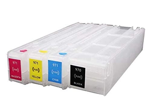 Remanufactured Replacement for HP 970 XL & HP971 XL Toner Cartridges (1 Black, 1 C, M, Y for HP OfficeJet Pro X451DW X451DN X551DW X476DN X476DW X576DW