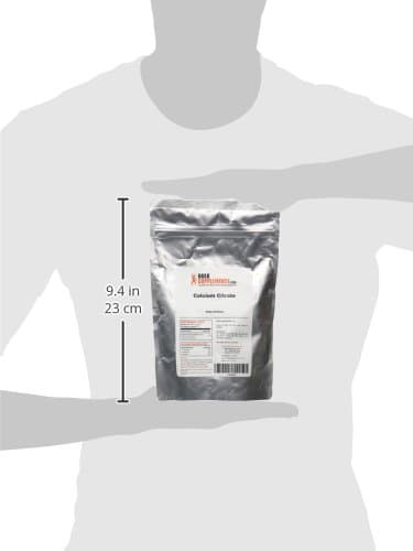 BulkSupplements.com Calcium Citrate Powder - Calcium Supplement, High Bioavailable - Unflavored & Gluten Free, 4.5g per Serving, 250g (8.8 oz) (Pack of 1)