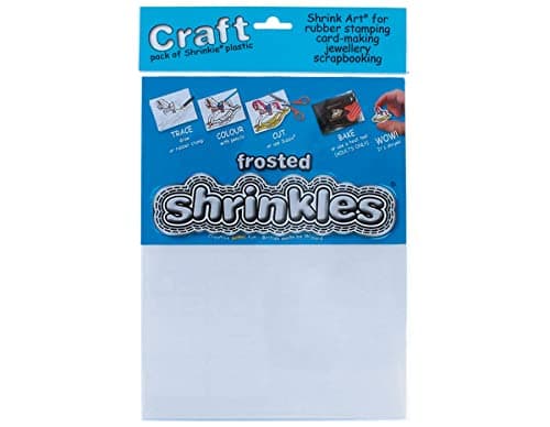 Keycraft - Original Shrinkles, Frosted Shrink Art Sheets (Craft Pack)