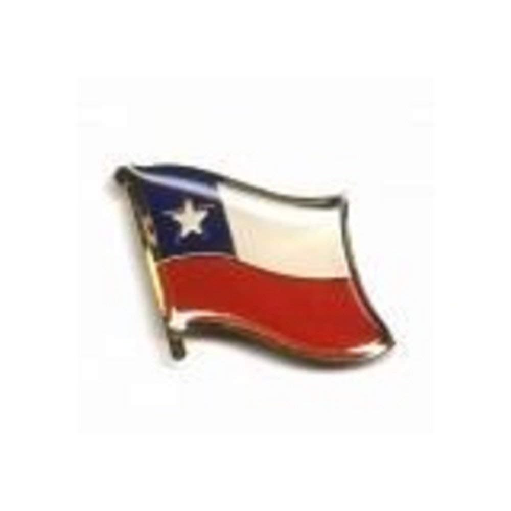 Chile Country Flag Small Metal Lapel Pin Badge 3/4 X 3/4 Inches New