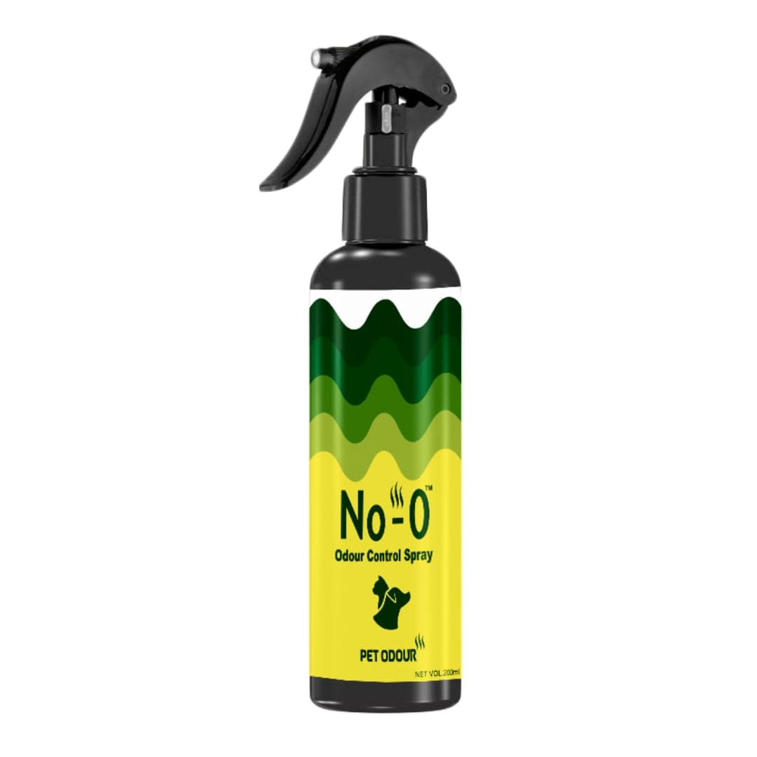No-O Odour Control Spray 200 ml | Pet Urine Smell Remover | Dog & Cat Area Freshener | Pet Odour Eliminator Spray