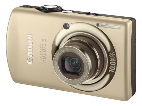 Canon Digital IXUS 870 IS Camera - Gold (10MP, 4x Optical Zoom) 3.0 inch PureColor LCD II