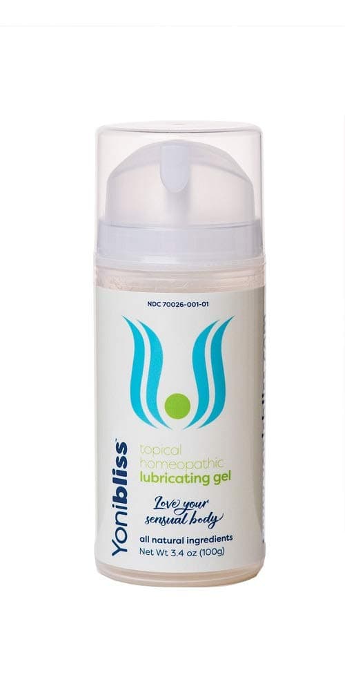 Yoni Bliss Homeopathic Intimate Skin Care, Menopausal Symptom Relief, Vaginal Moisturizer - Water and Aloe Based, pH Balanced, Airless Pump 3.4oz / 100ml Travel Size