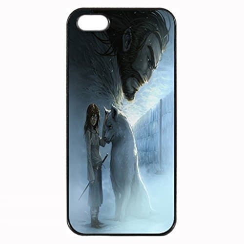 Arya Stark and Nymeria Image Protective Iphone 6 plus 5.5 / Iphone 5 Case Cover Hard Plastic Case for Iphone 6 plus 5.5
