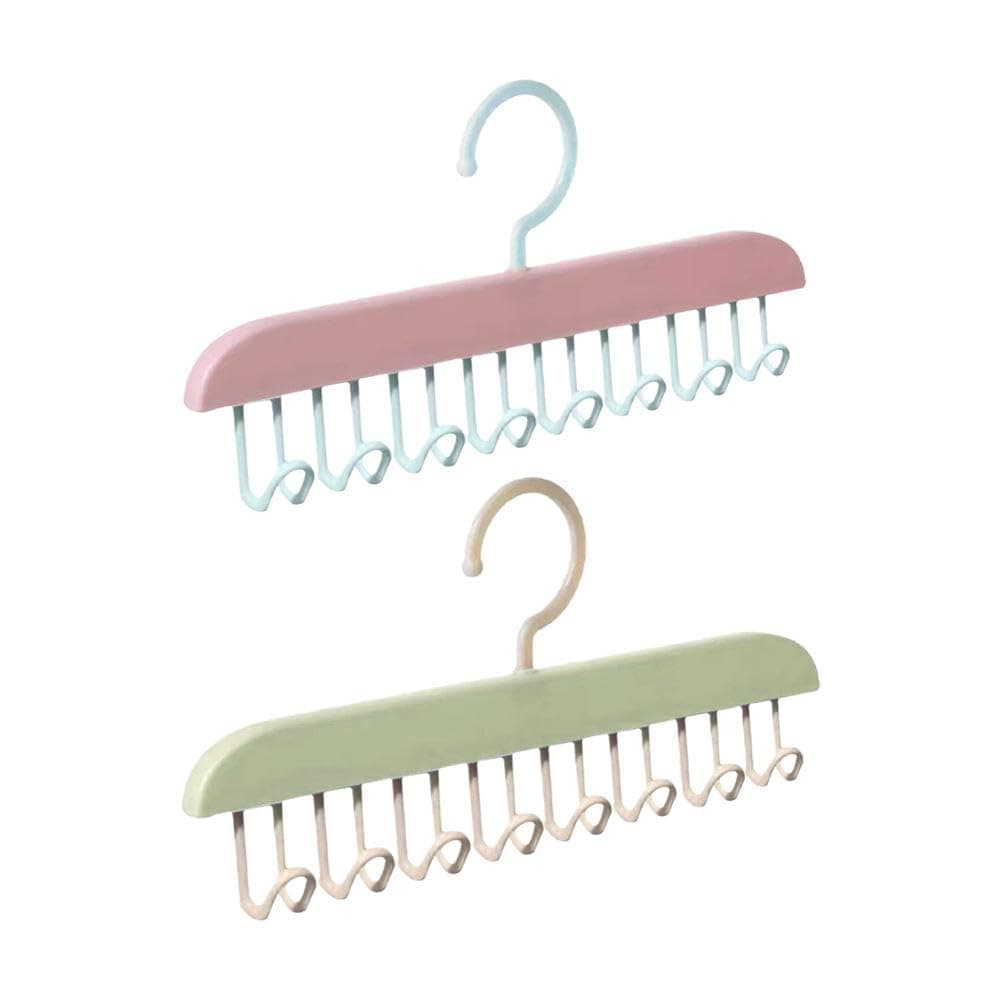 KUNYA® Space Saving Hanger, Long-Lasting Bra Organize, Compact Storage Design Wardrobe Organizer, Durable Material Closet Storage Saver, Tie and Bra Holder Dress Hanger Pack Of 2