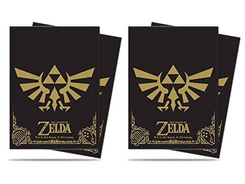 ACS Pacific Supply 130 Ultra Pro The Legend of Zelda Black & Gold Deck Protectors Sleeves (2-Pack Bundle) Standard Size