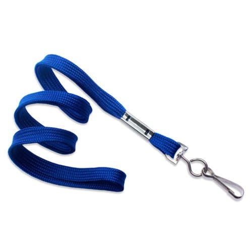 TruOffice Royal Blue 36-Inch Flat Lanyards with Swivel Hook, 100-Pack (CLANFS36-RB)